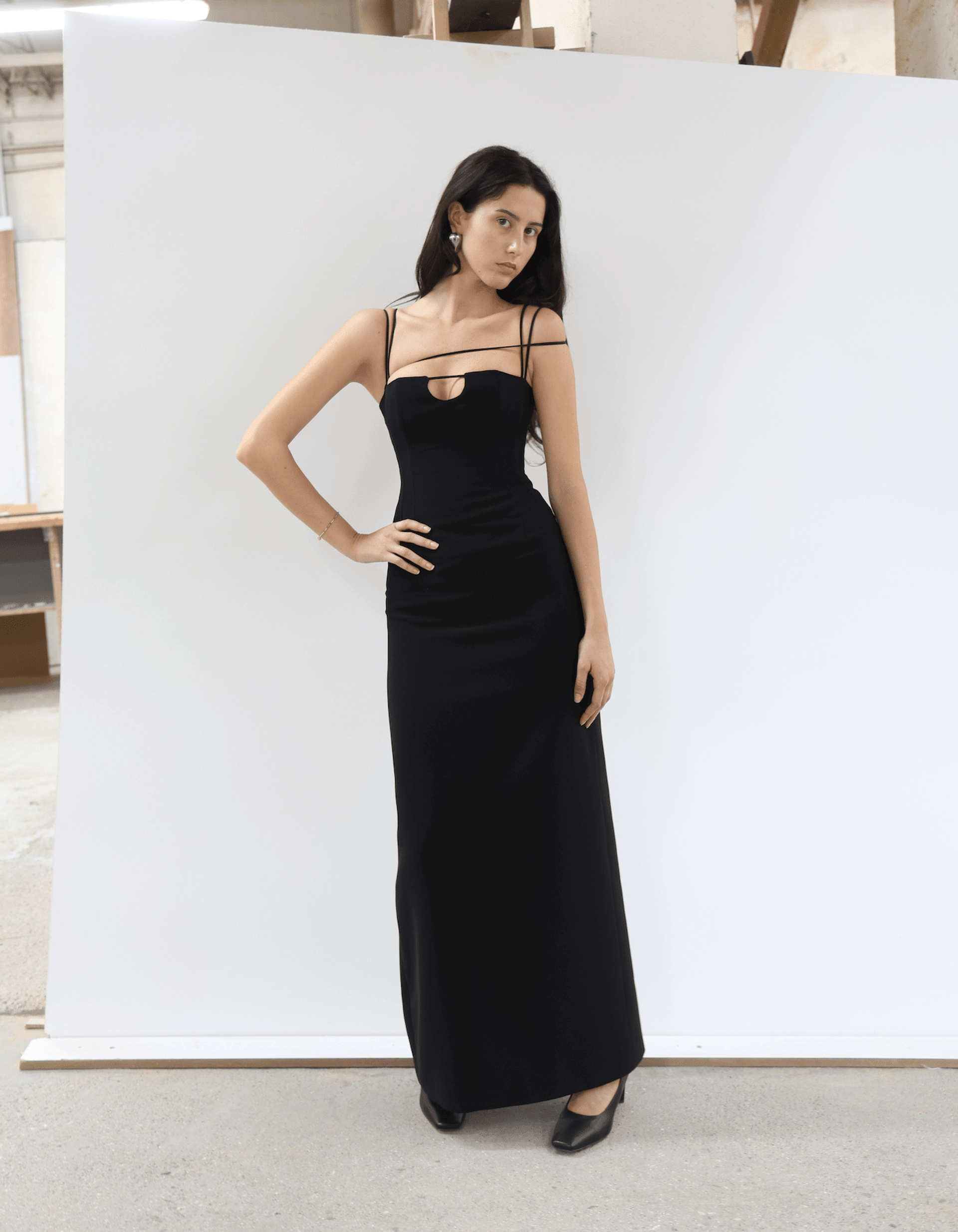 STATUE - Black Evening Dress made by MAET