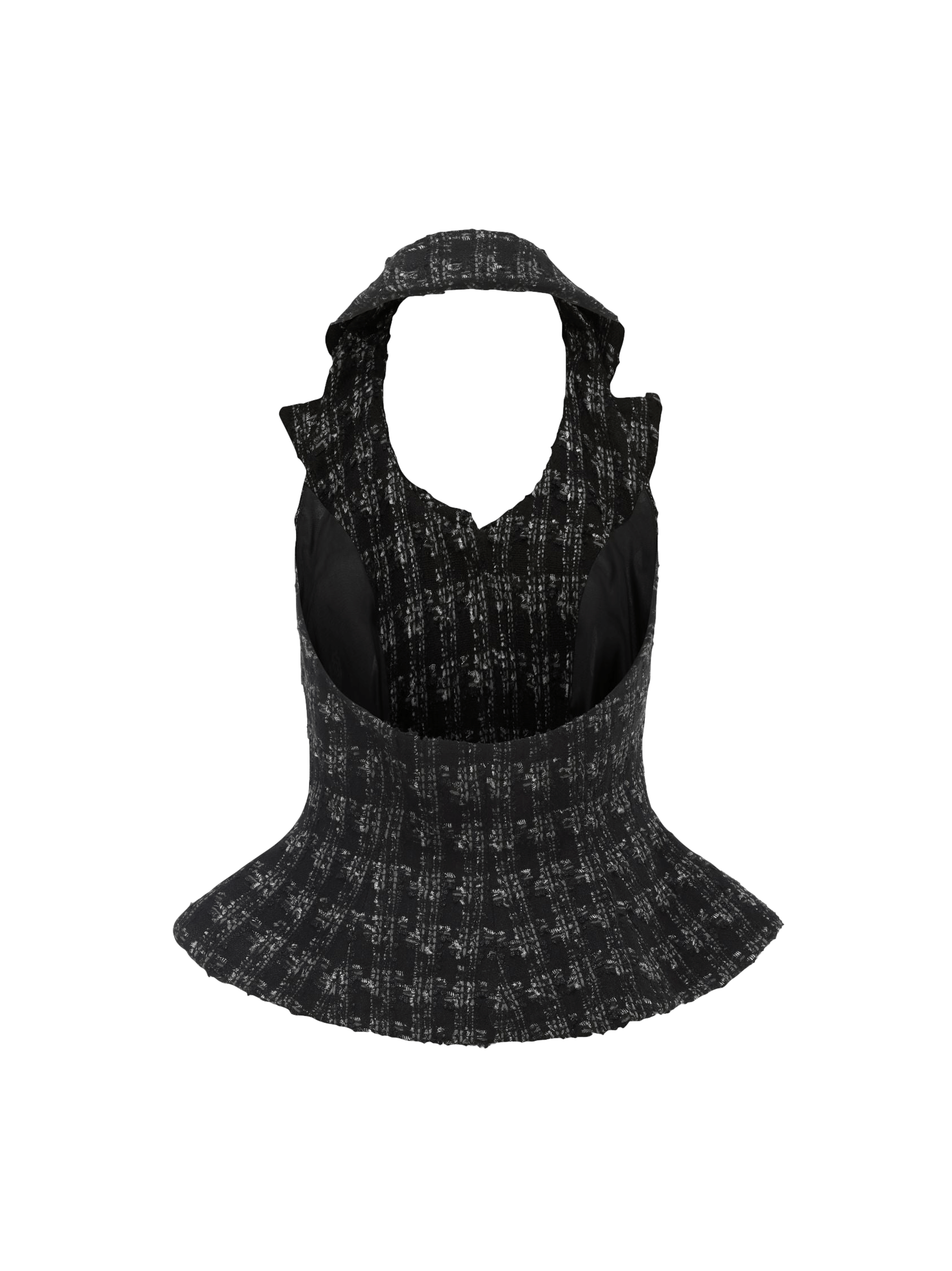 Sasha Diamond Vest Top in Black made by Nana Jacqueline