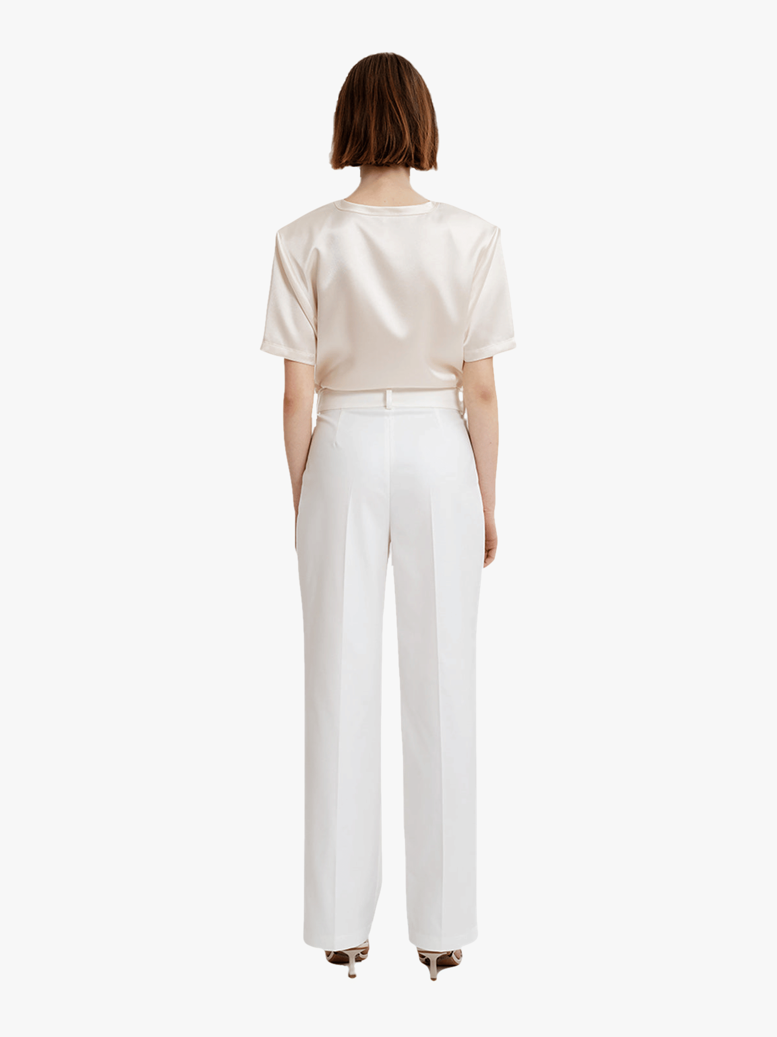 Heidi Trousers in White made by AÉRYNE