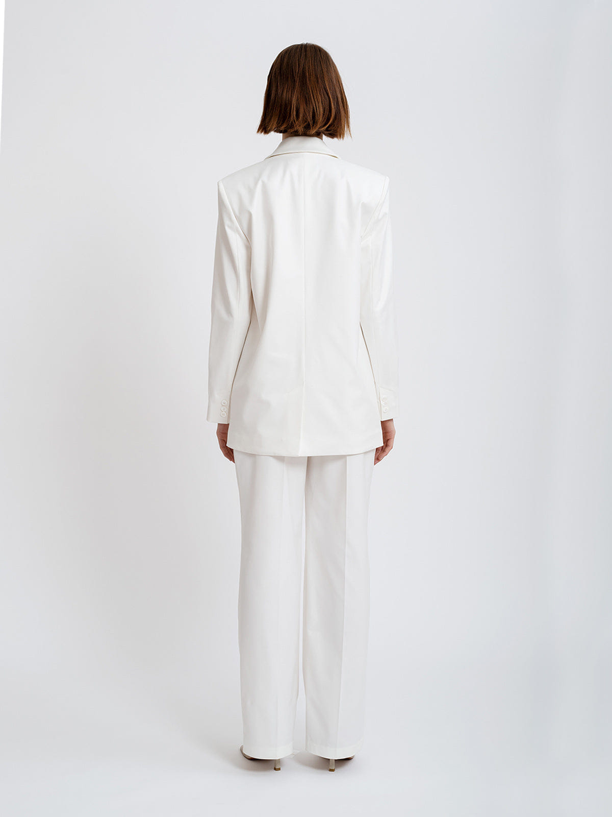 Heidi Trousers in White made by AÉRYNE