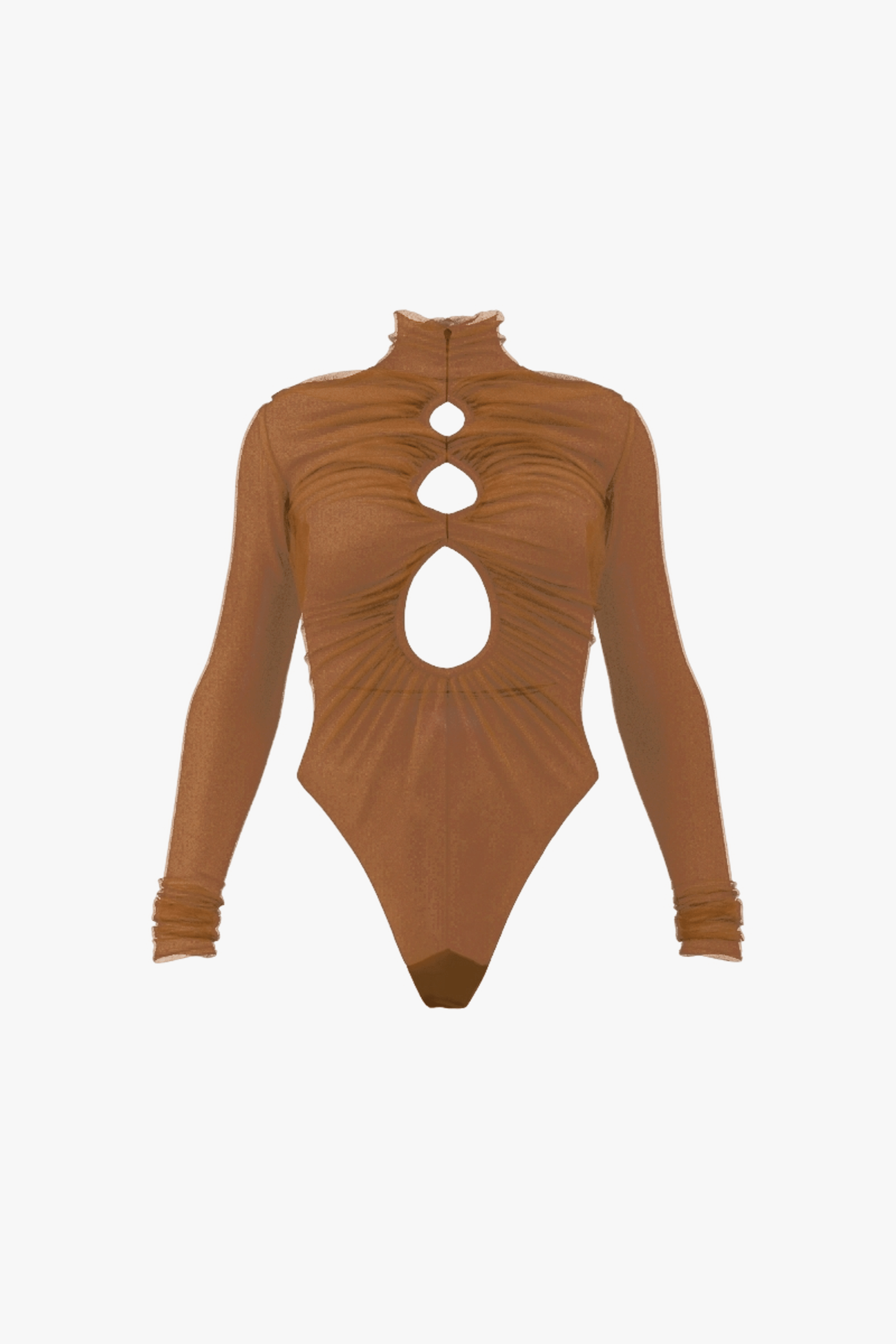 SALLE BODYSUIT - CAMEL made by Andrea Iyamah