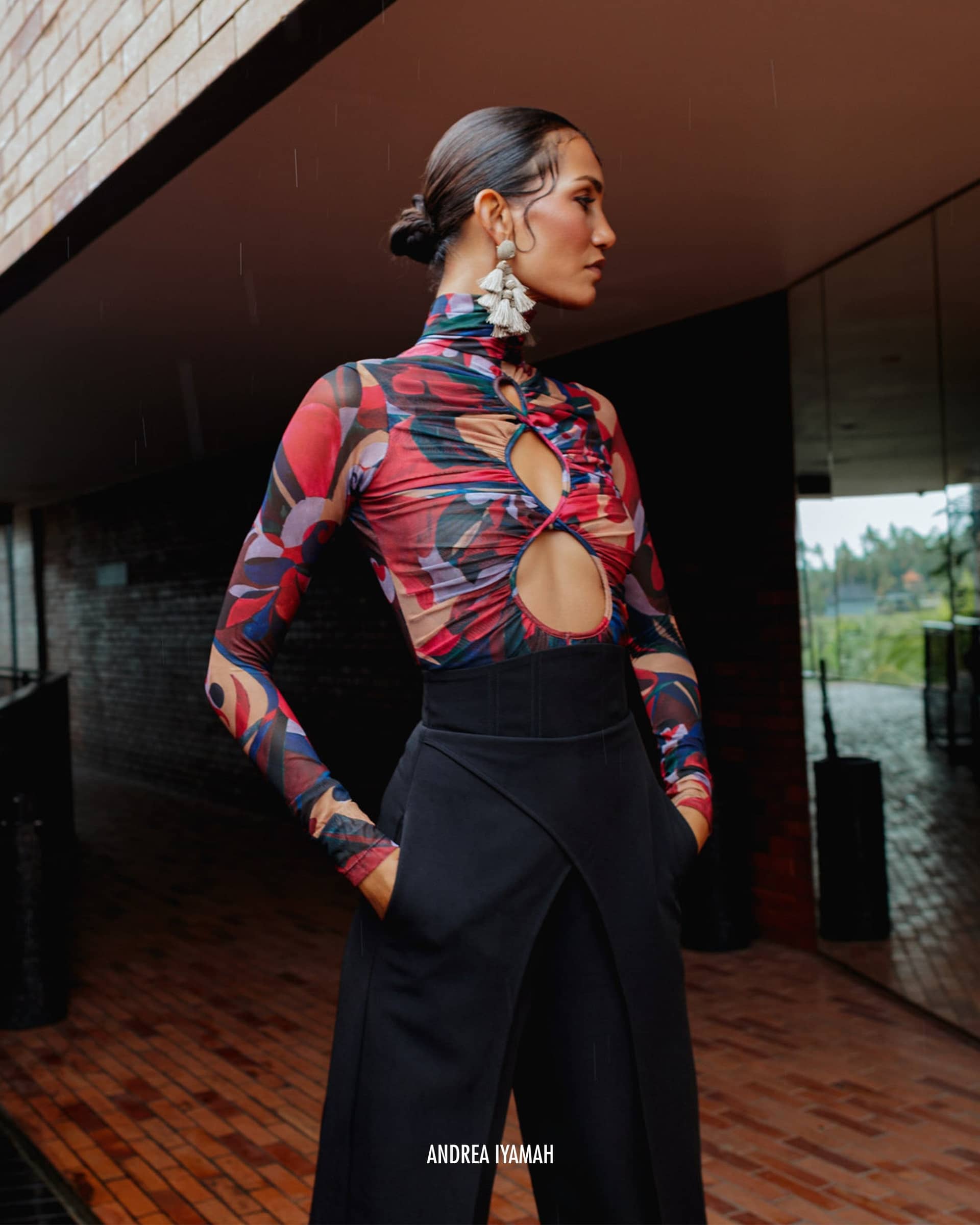 VIRA PANTS - BLACK made by Andrea Iyamah