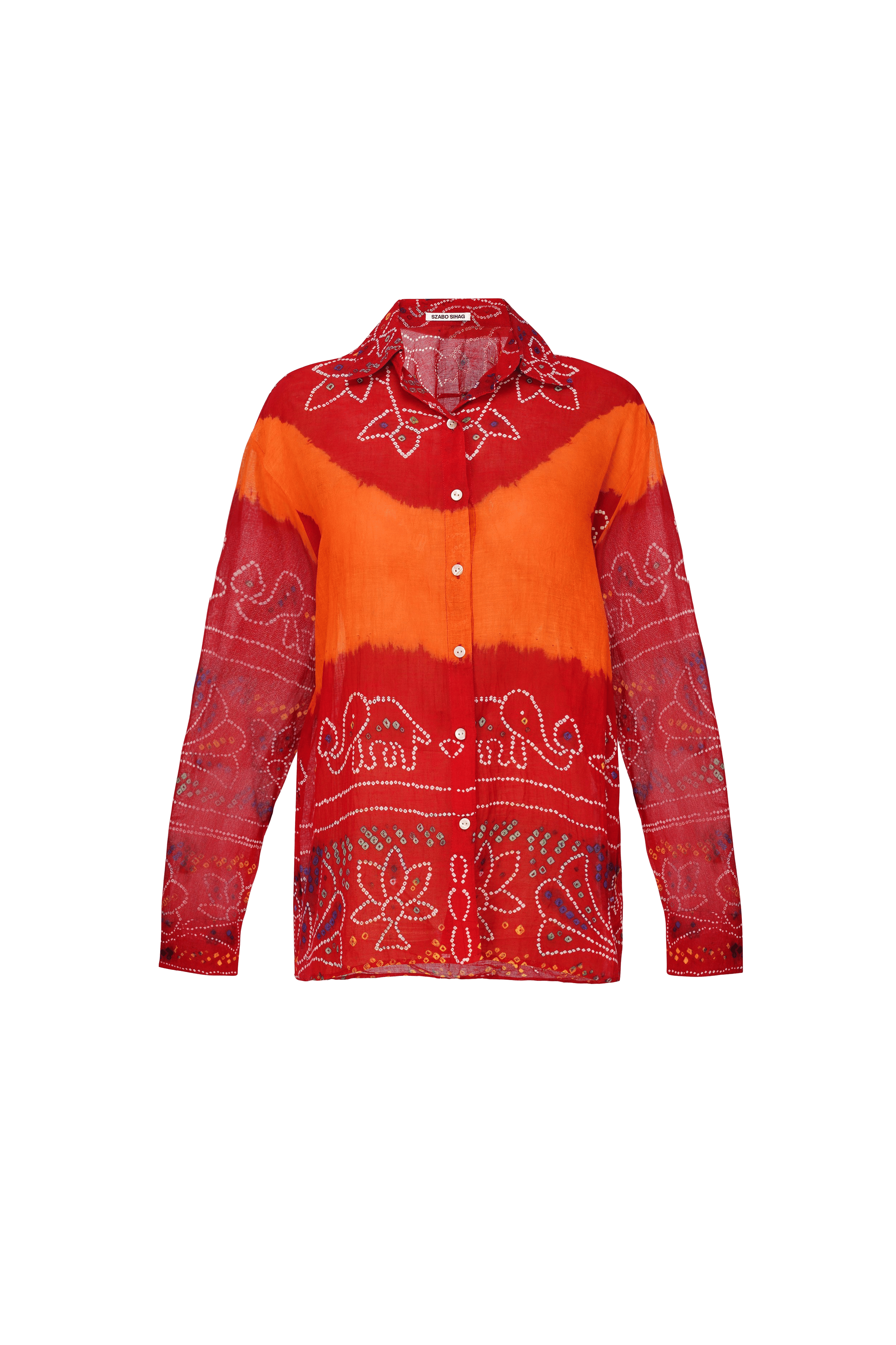 Upcycled Odhni Cotton Shirt made by Szabo Sihag