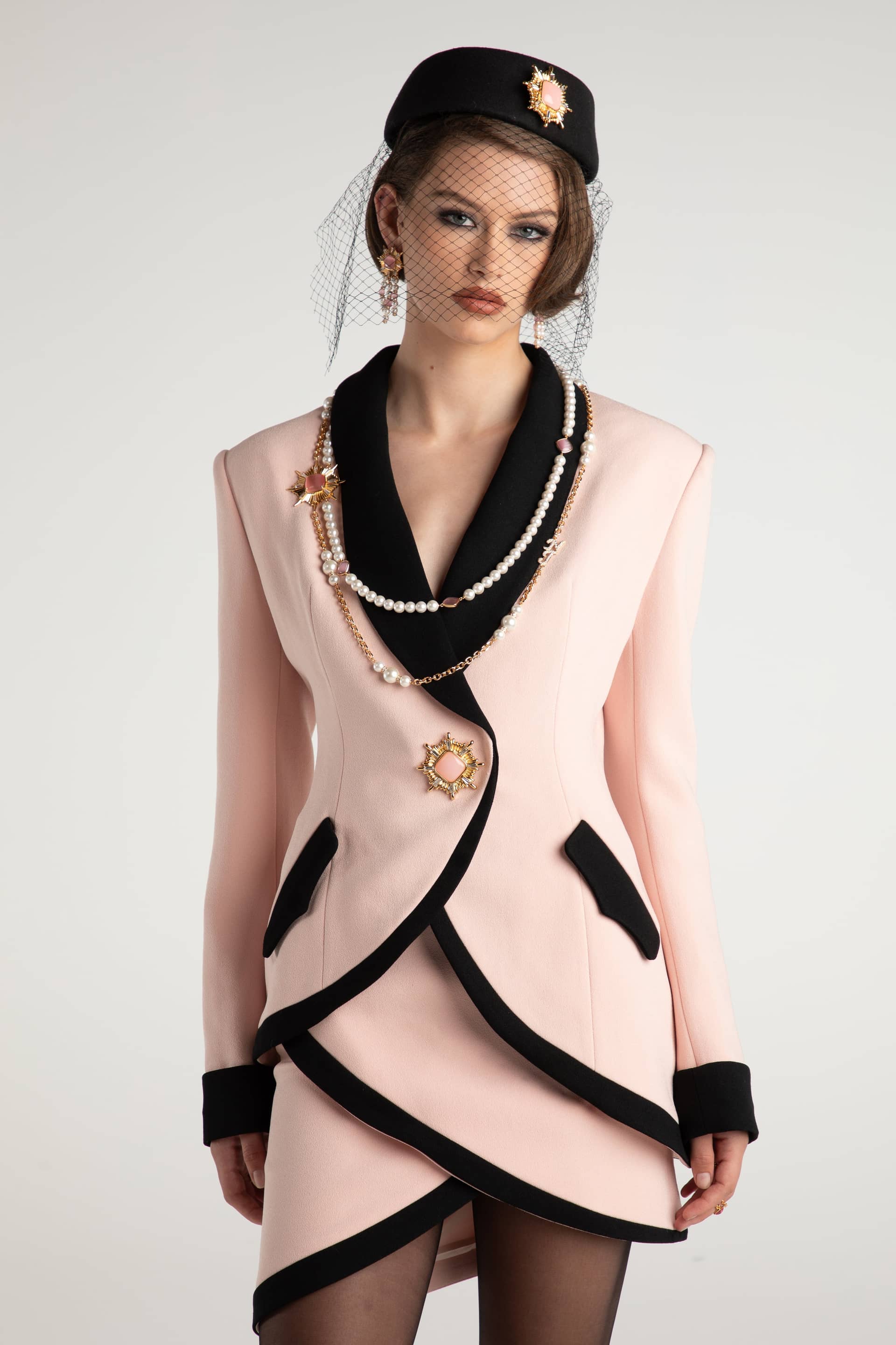 Brooke Suit Jacket (Pink) in Pink made by Nana Jacqueline