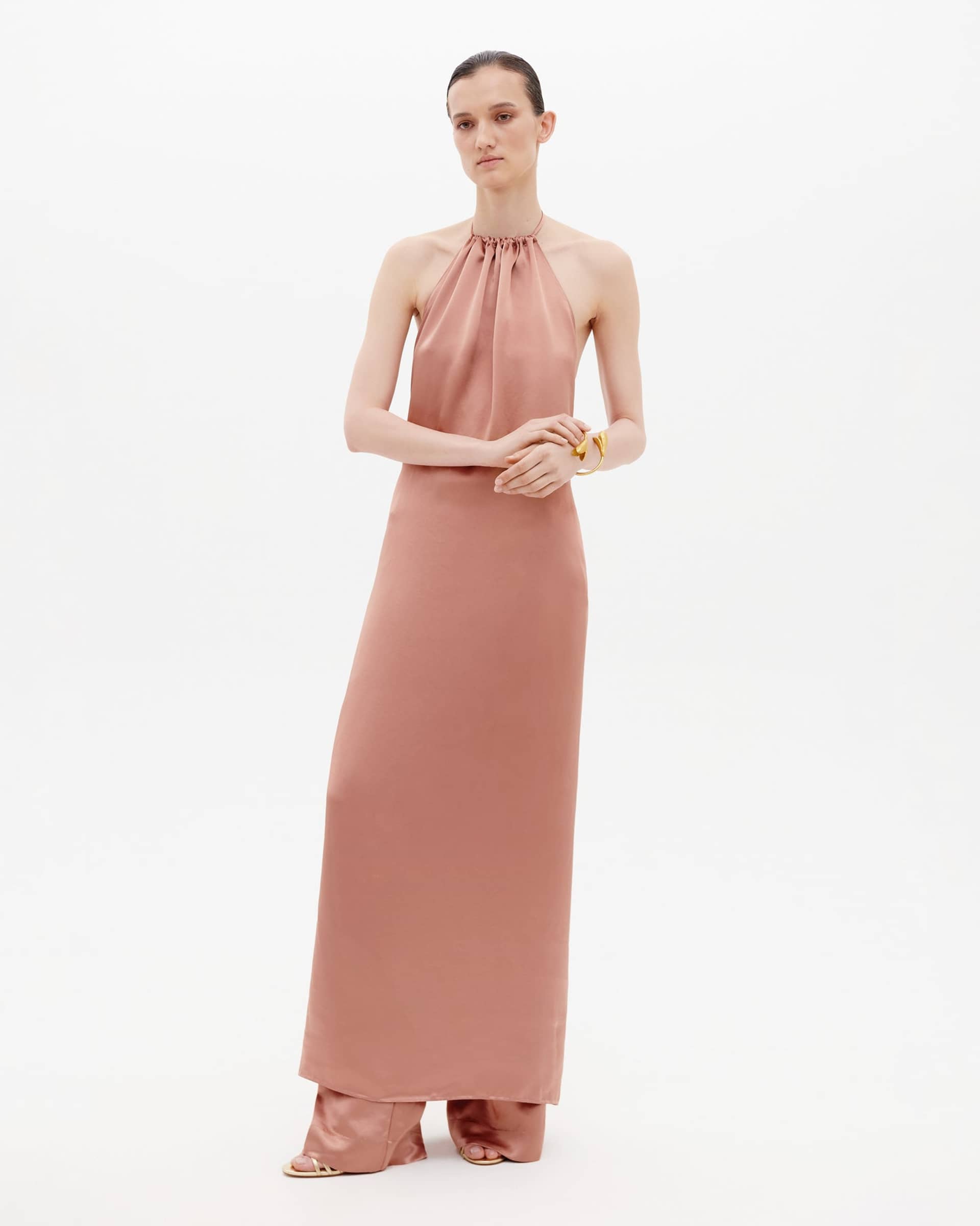 Wrap Dress in Caramel made by Gasanova