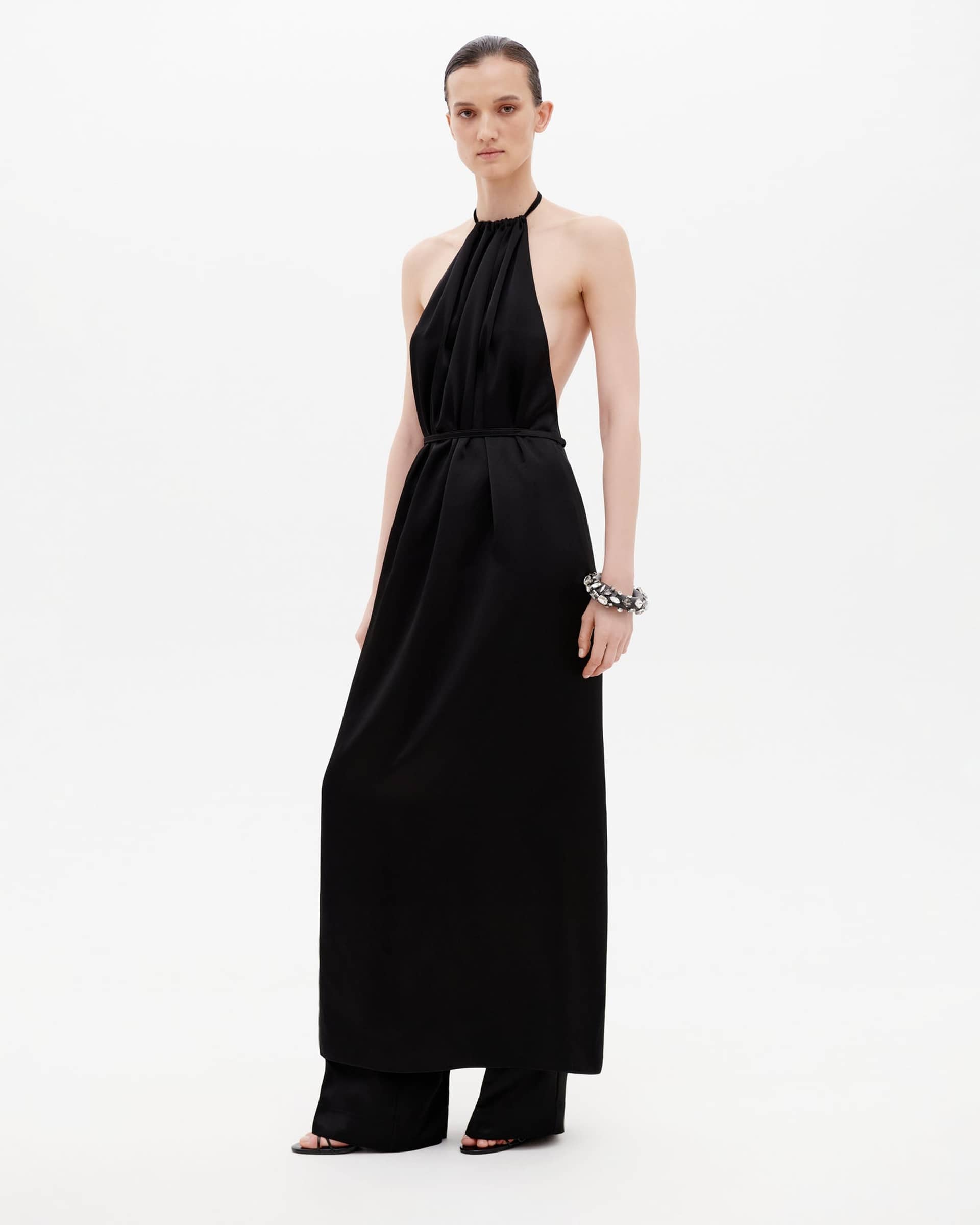 Wrap Dress in Black made by Gasanova