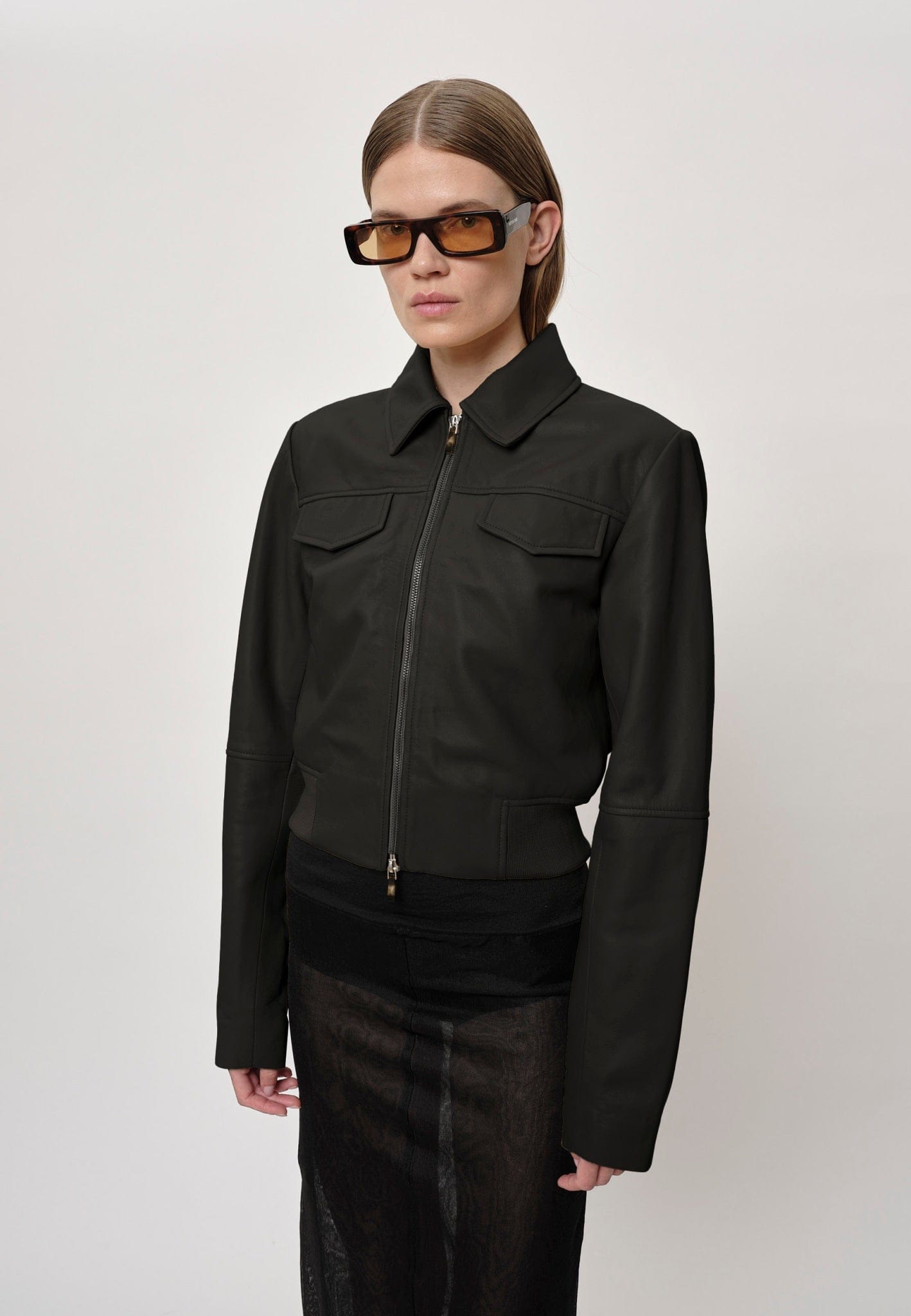 Joelle Leather Jacket - Black made by HERSKIND