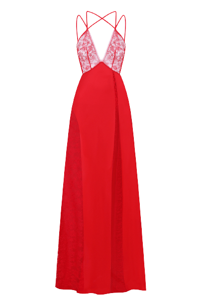 RUBY DRESS in Red made by NUÉ