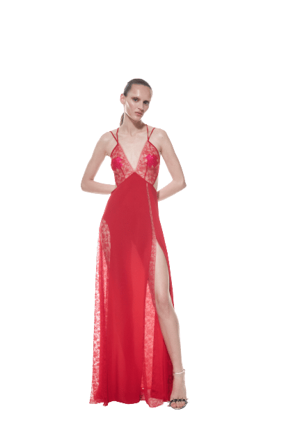 RUBY DRESS in Red made by NUÉ