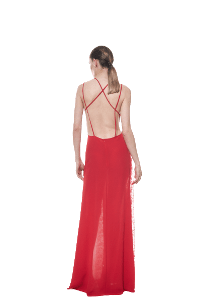 RUBY DRESS in Red made by NUÉ