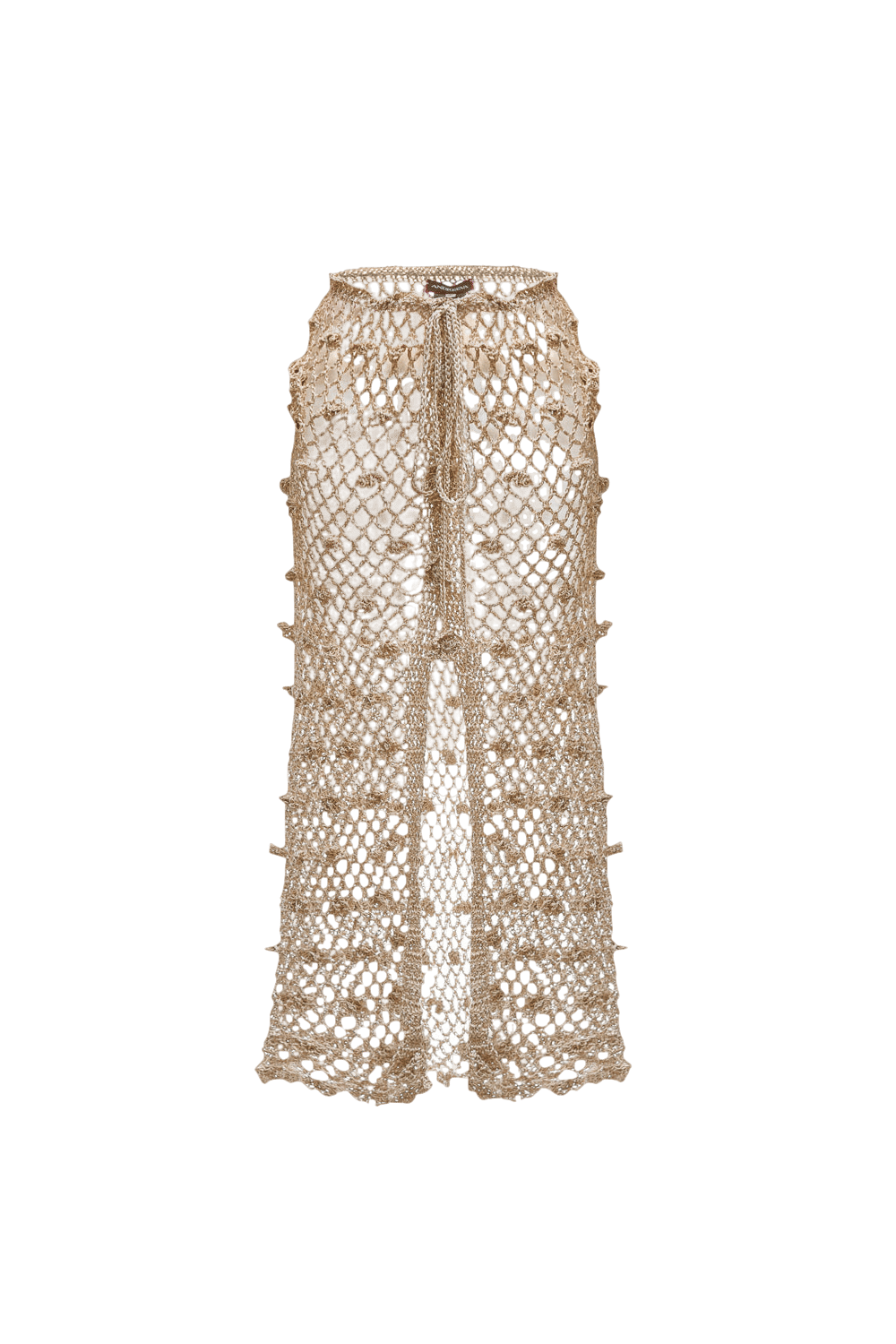 Metallic Handmade Crochet Skirt made by ANDREEVA