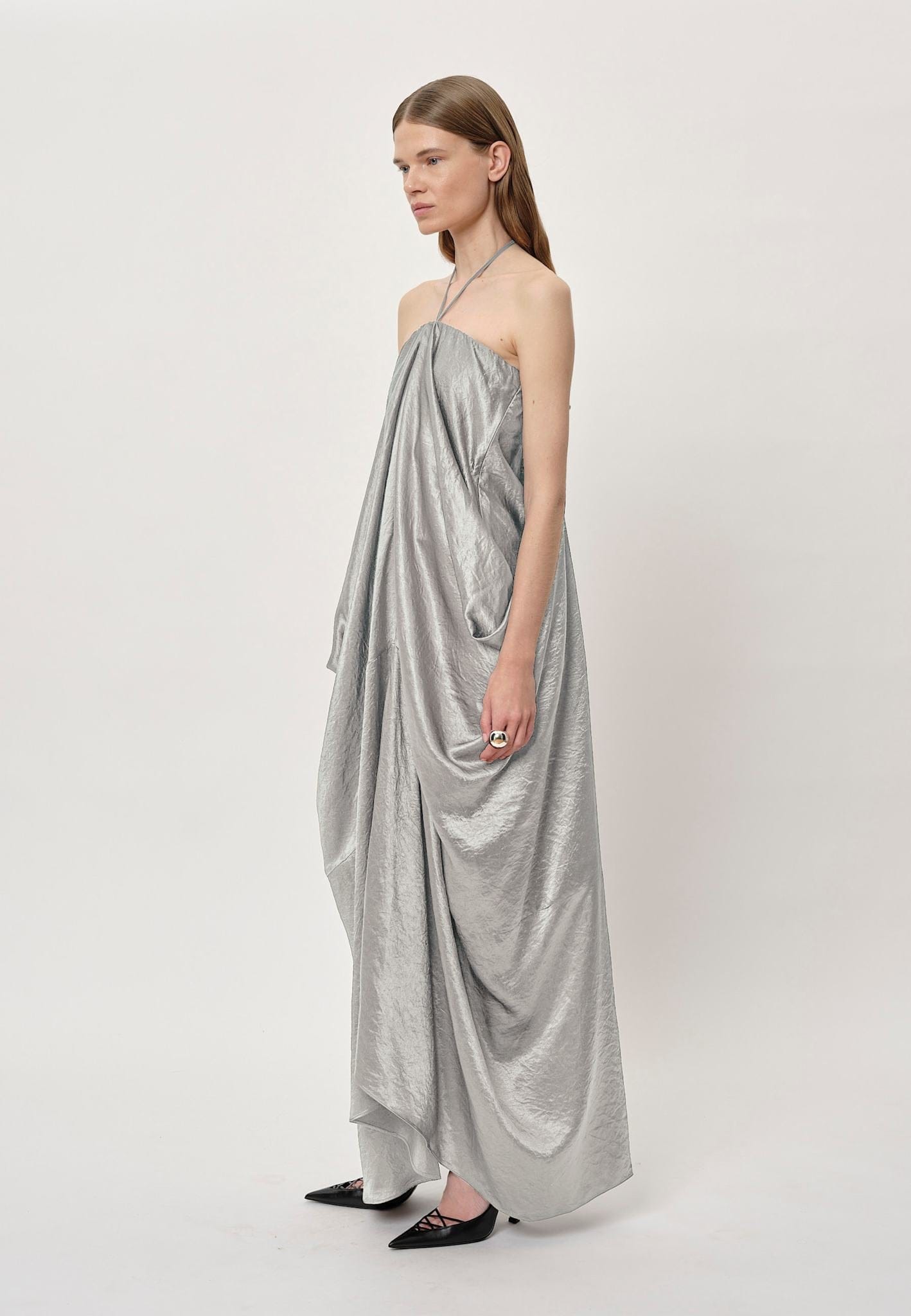 Annika Dress - Pearl Grey made by HERSKIND