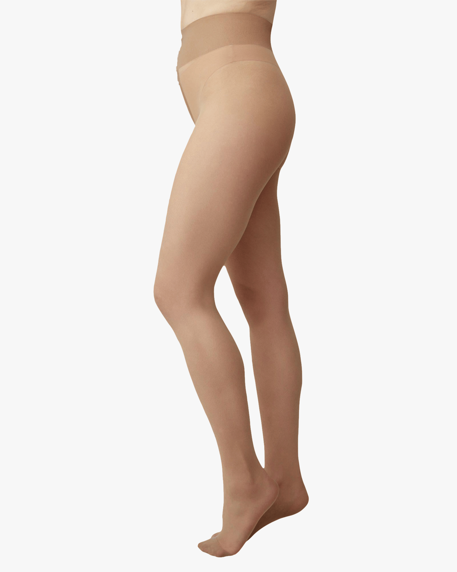Malva Ladder Resistant Tights in Beige made by Swedish Stockings