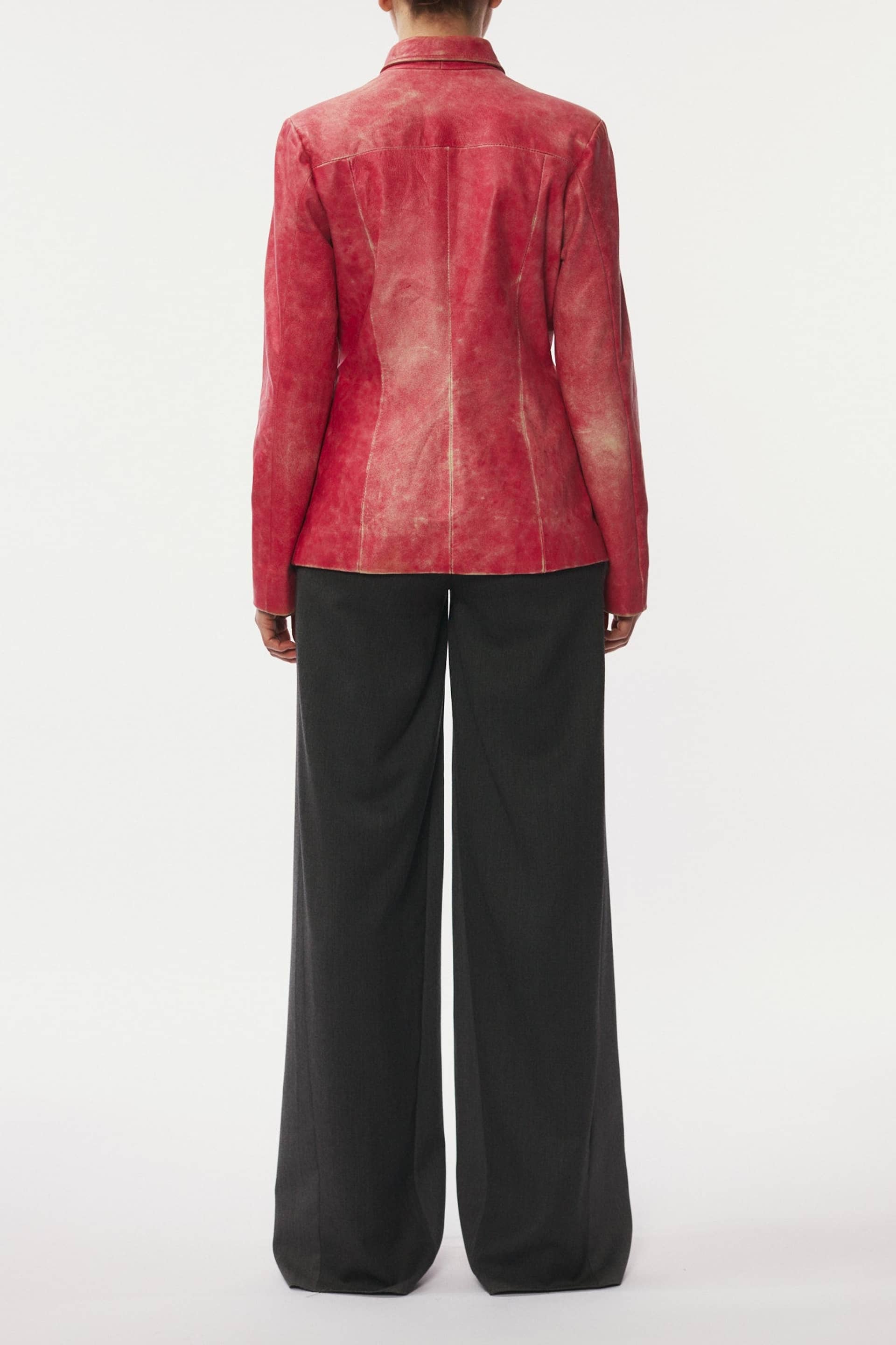 Leather Jacket - Red made by Gemme Collective