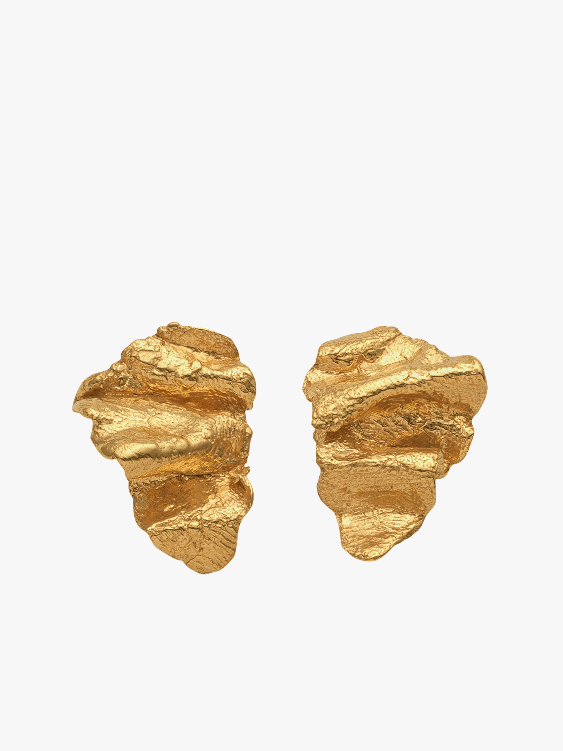 Artemis Wave Earrings Gold in Gold made by Eva Remenyi