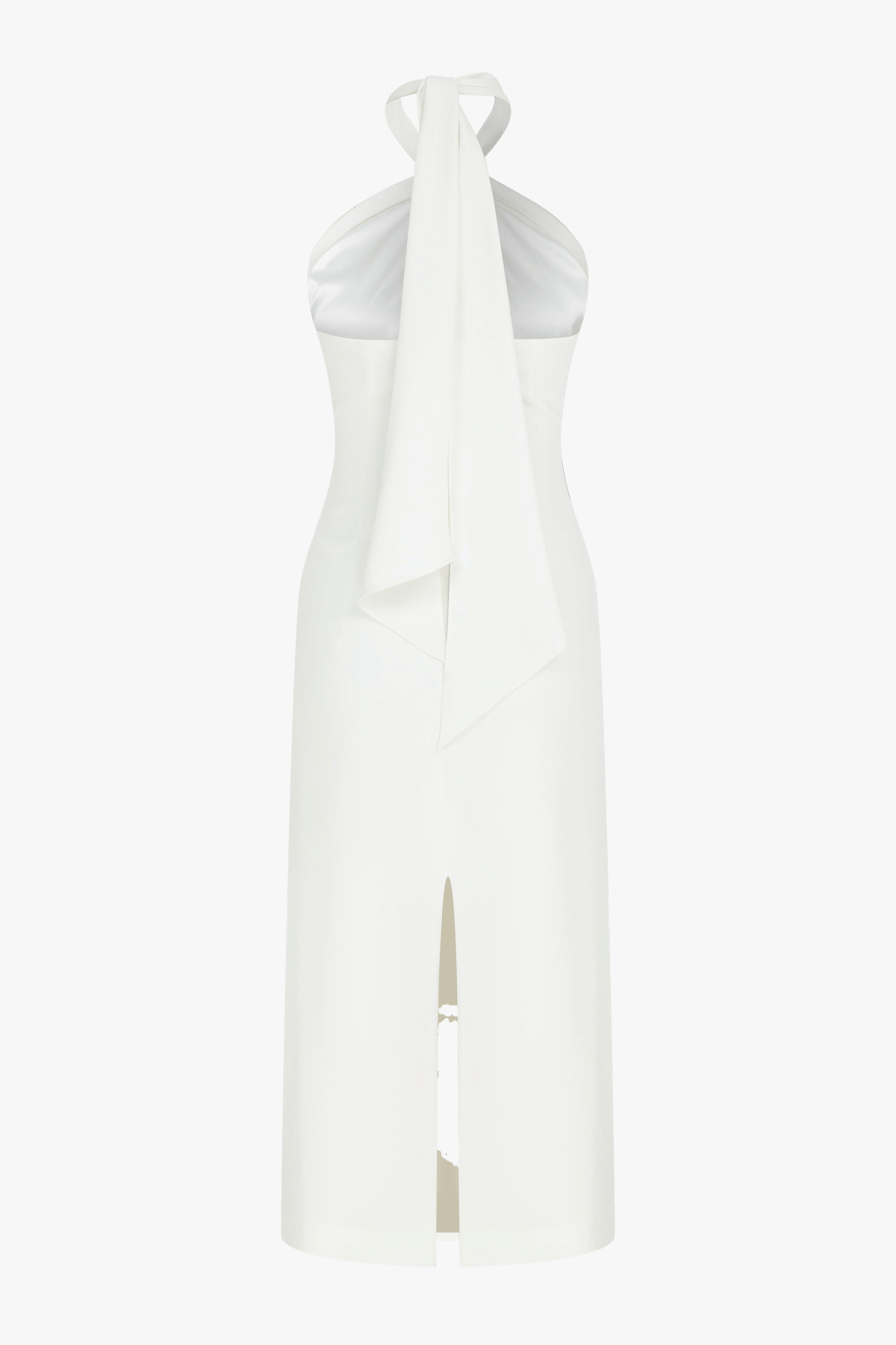 Viana Crepe Midi Dress in Vanilla Ice made by Nazli Ceren