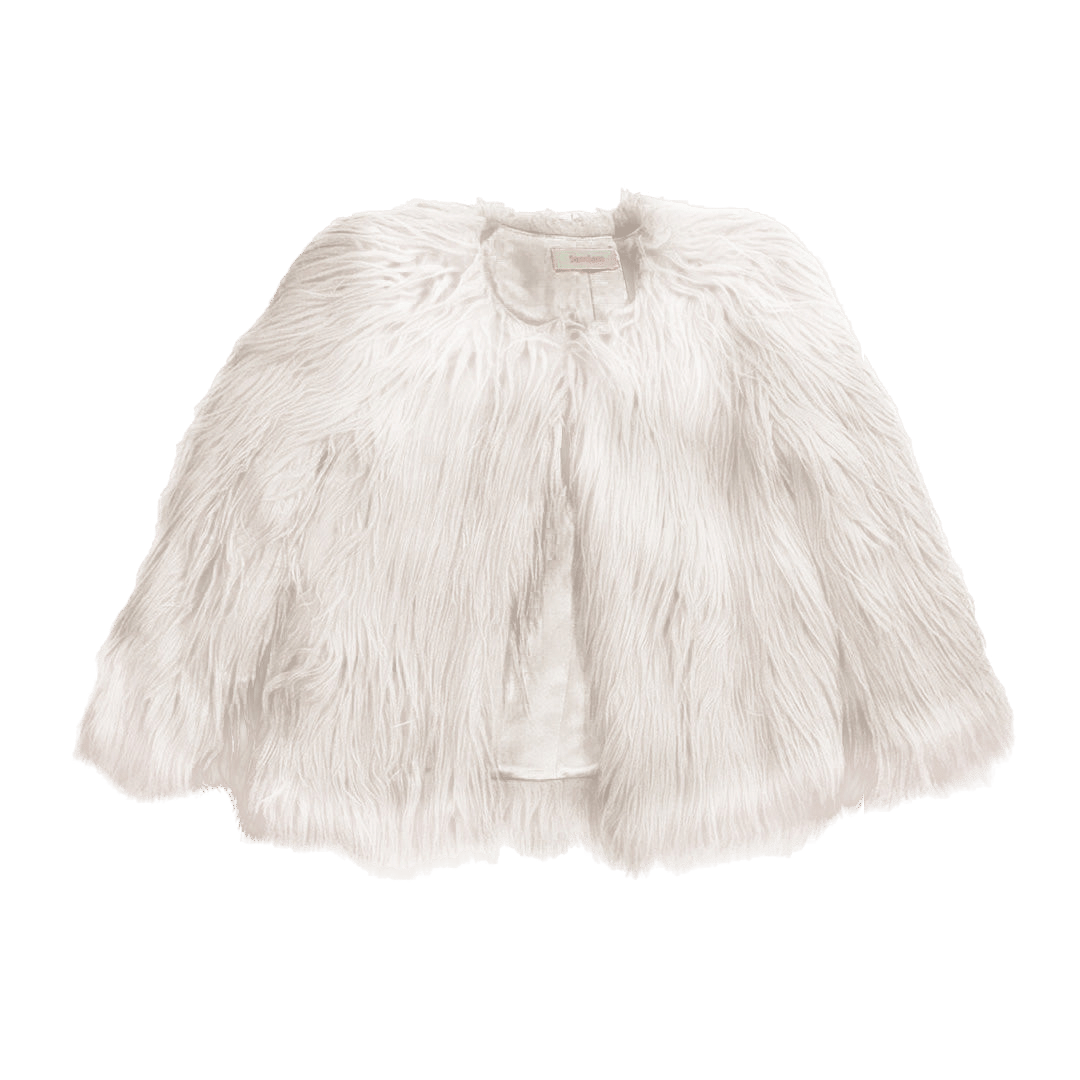 White Faux Fur Jacket made by SEMSEM