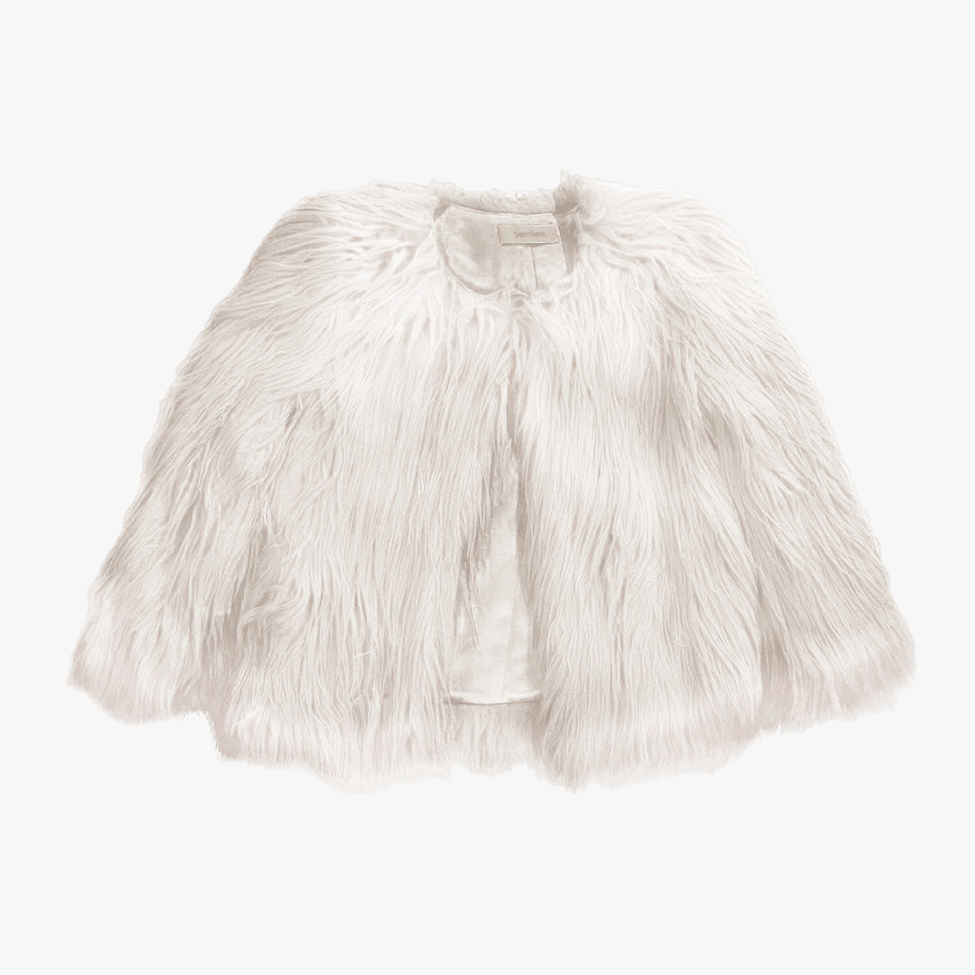 White Faux Fur Jacket made by SEMSEM