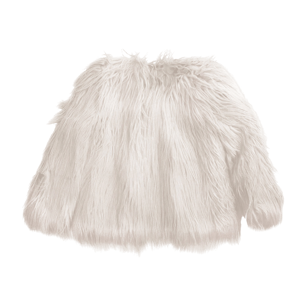 White Faux Fur Jacket made by SEMSEM