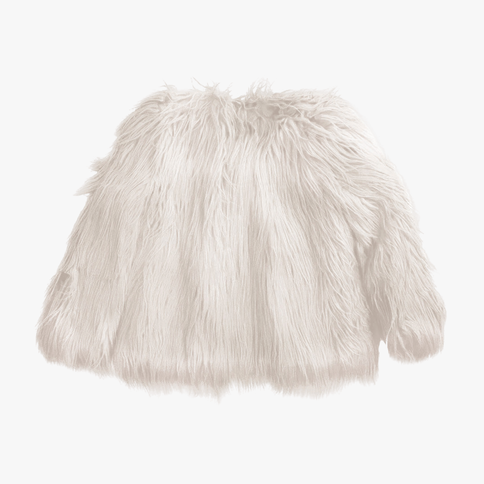 White Faux Fur Jacket made by SEMSEM