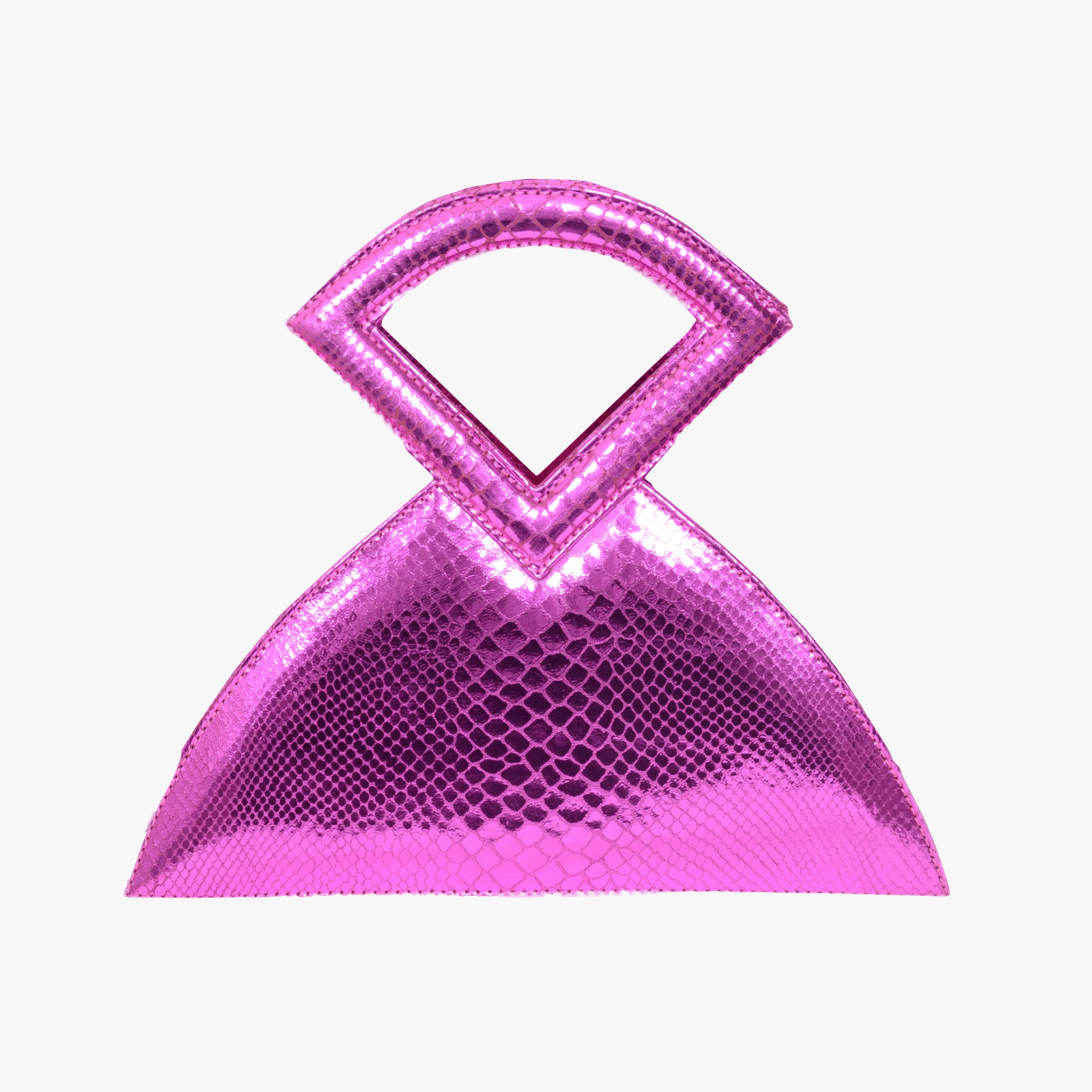 Farha - Fuchsia - Triangular Top Handle made by ALIEL