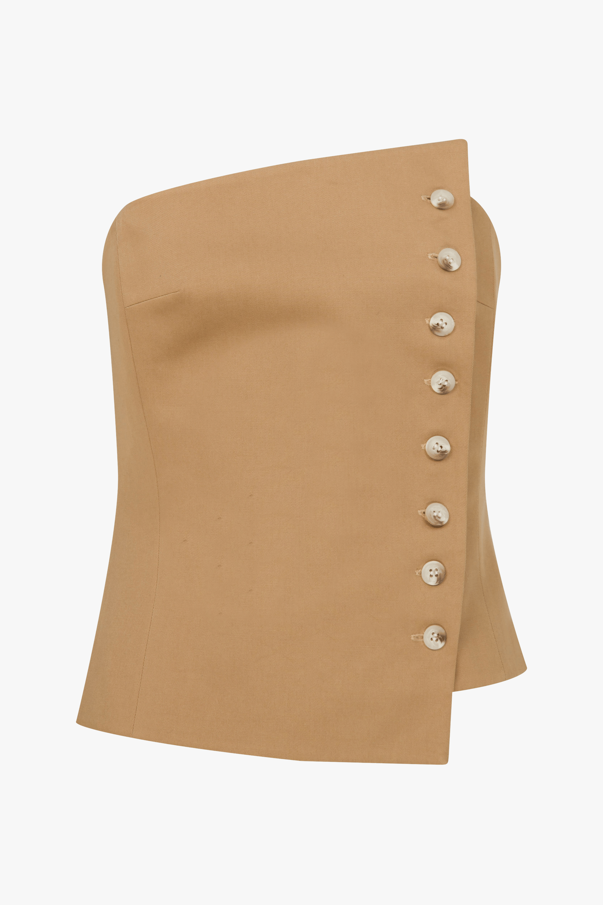 Odyle Cotton Bustier in Golden Straw made by Nazli Ceren