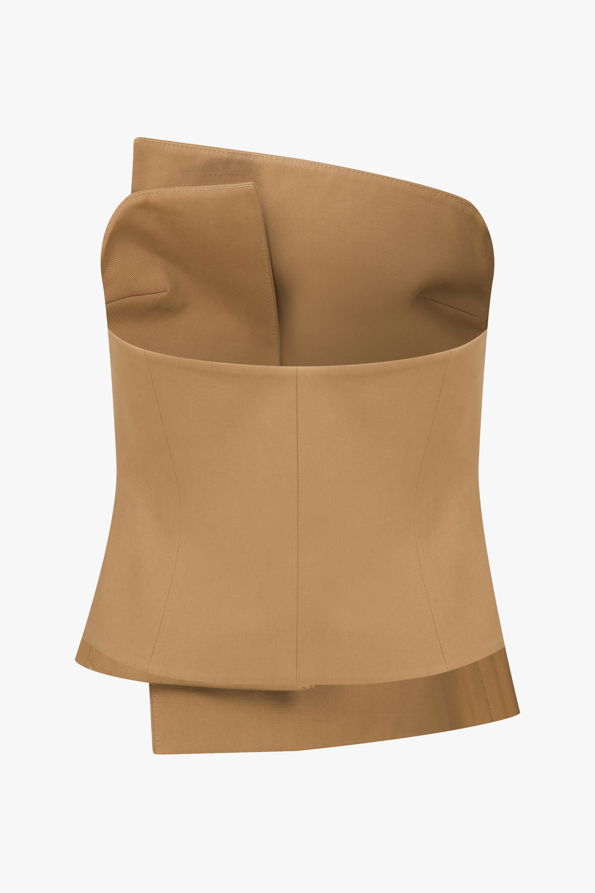 Odyle Cotton Bustier in Golden Straw made by Nazli Ceren