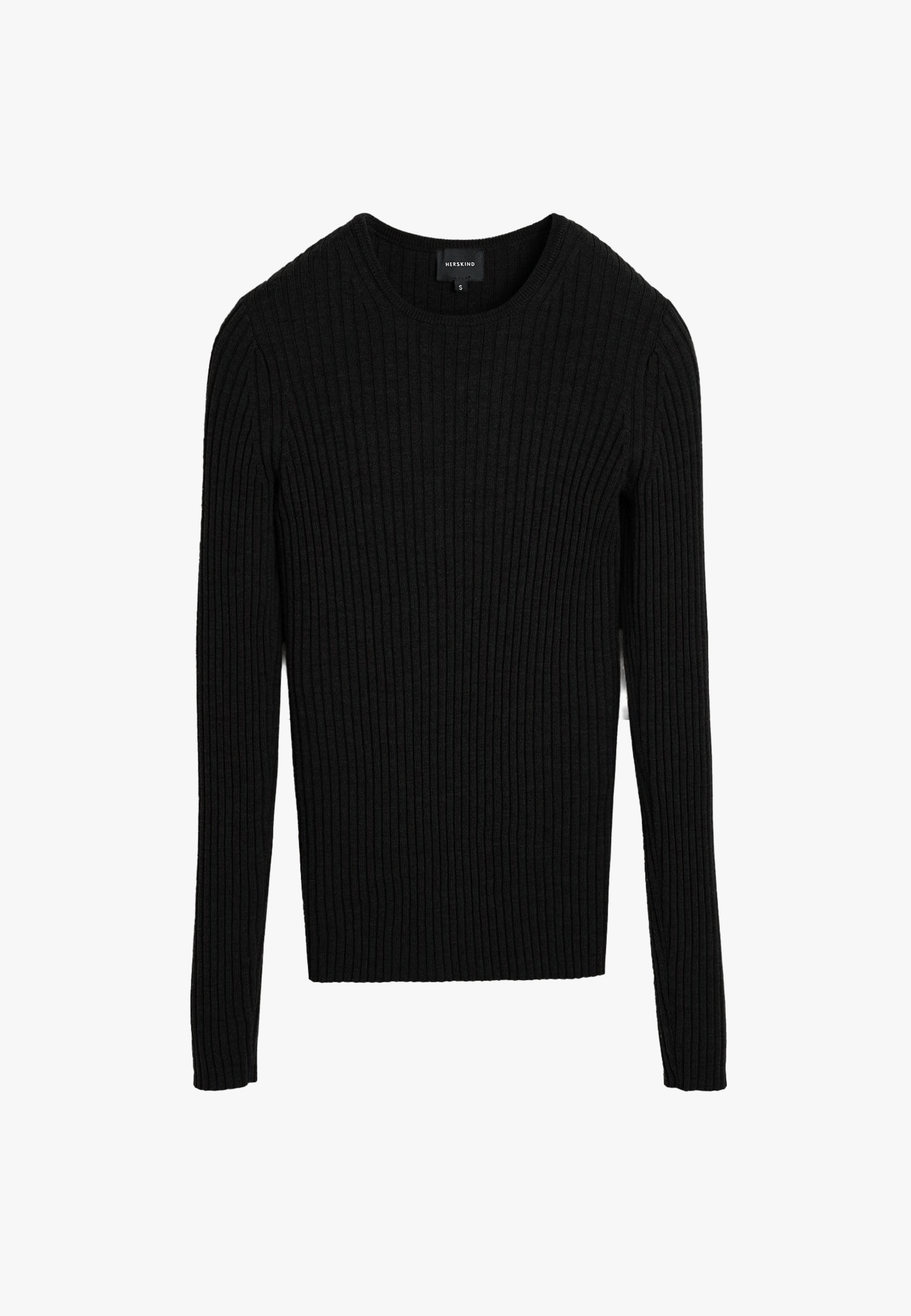 Camb Blouse Merino Wool - Black made by HERSKIND