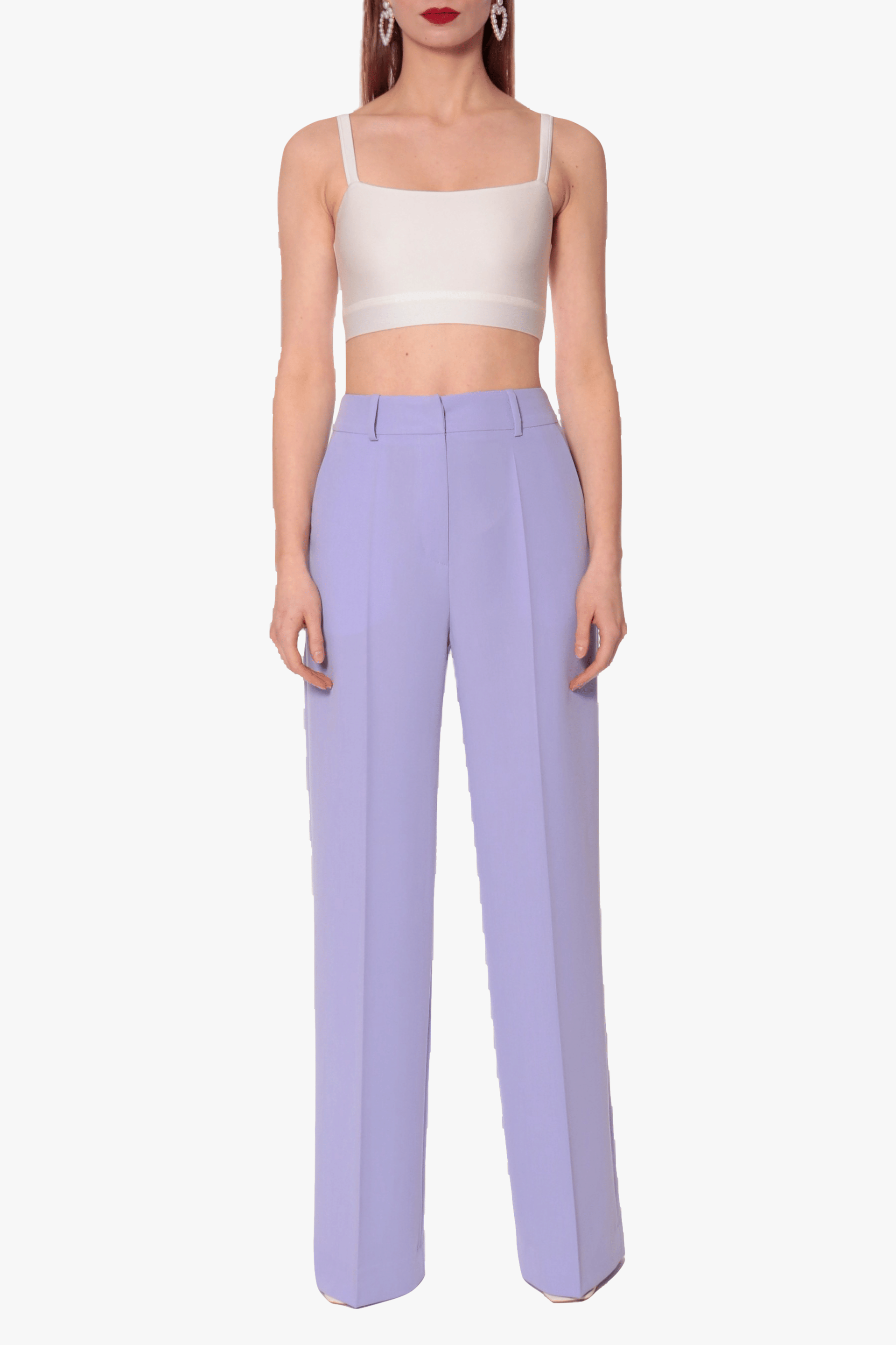 Pants Suzie Lavender in Purple made by HALEWSKI