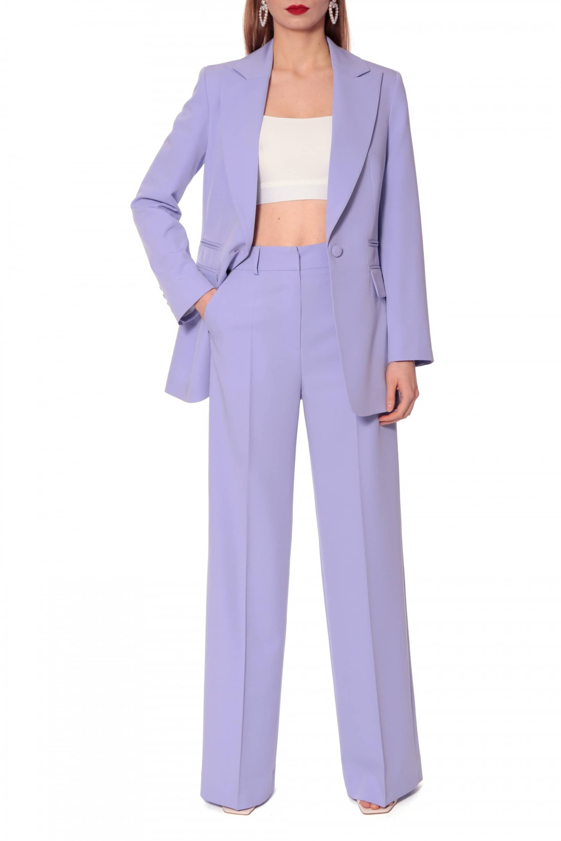 Pants Suzie Lavender in Purple made by HALEWSKI