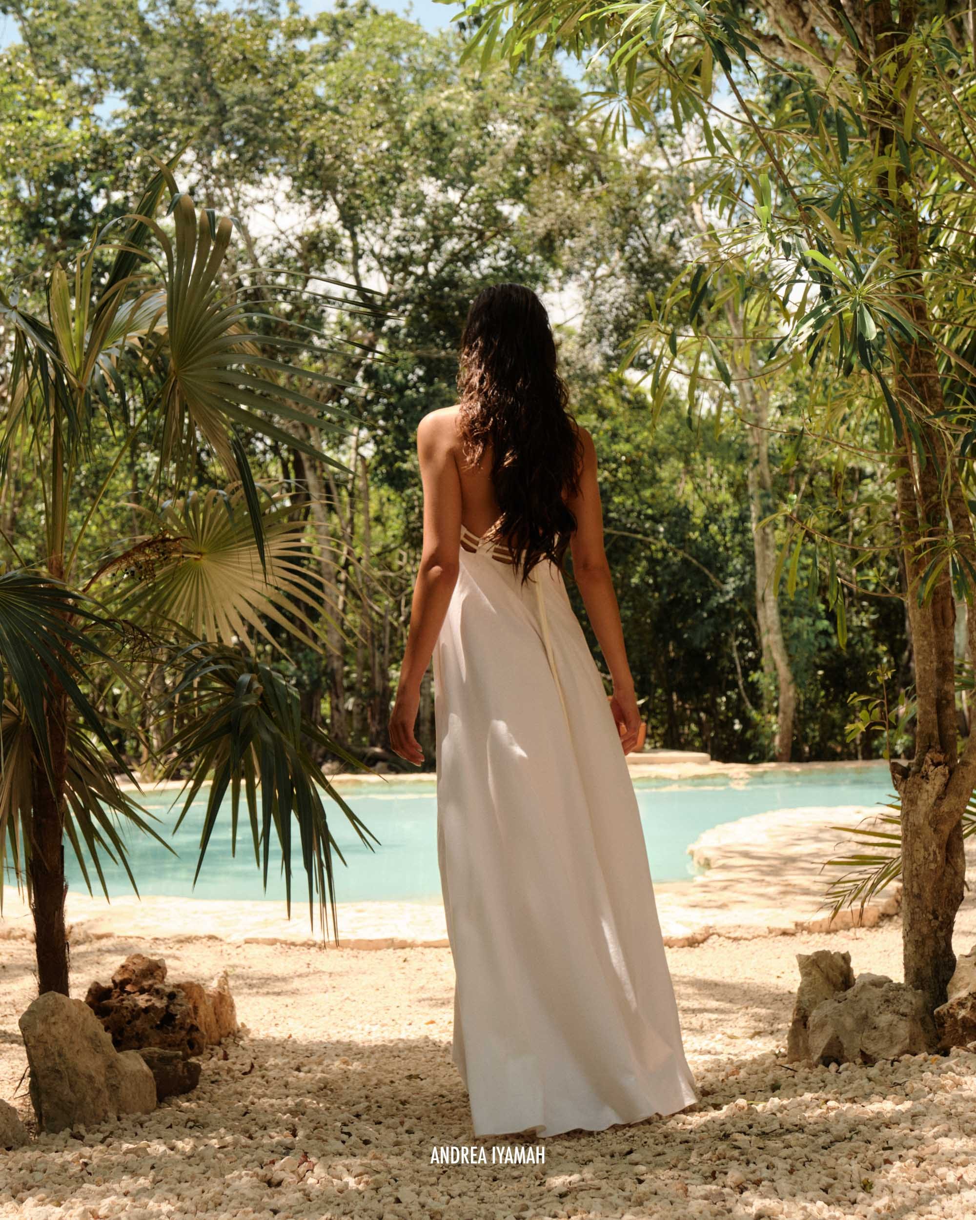 ESSI MAXI DRESS - LIMESTONE made by Andrea Iyamah