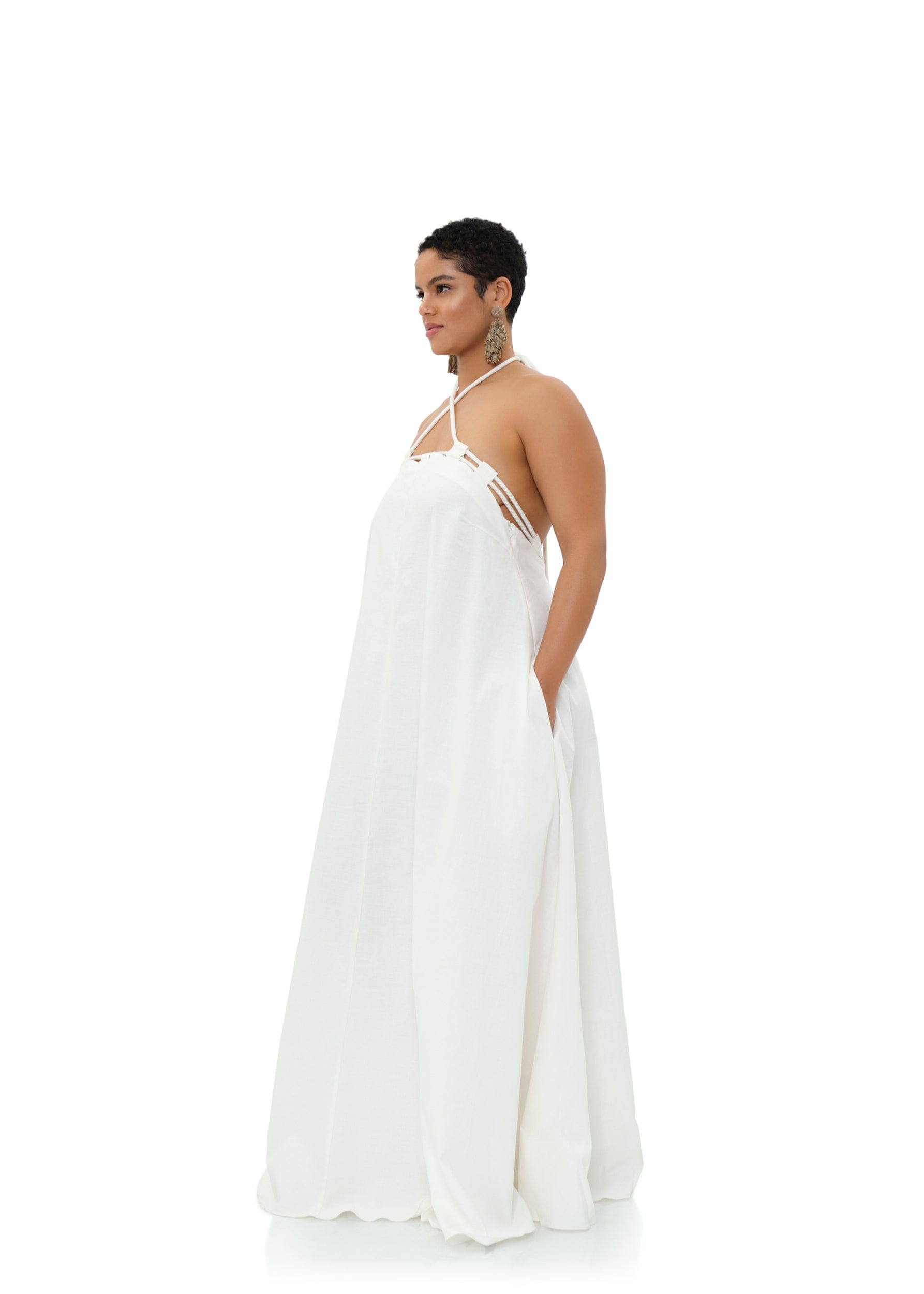 ESSI MAXI DRESS - LIMESTONE made by Andrea Iyamah
