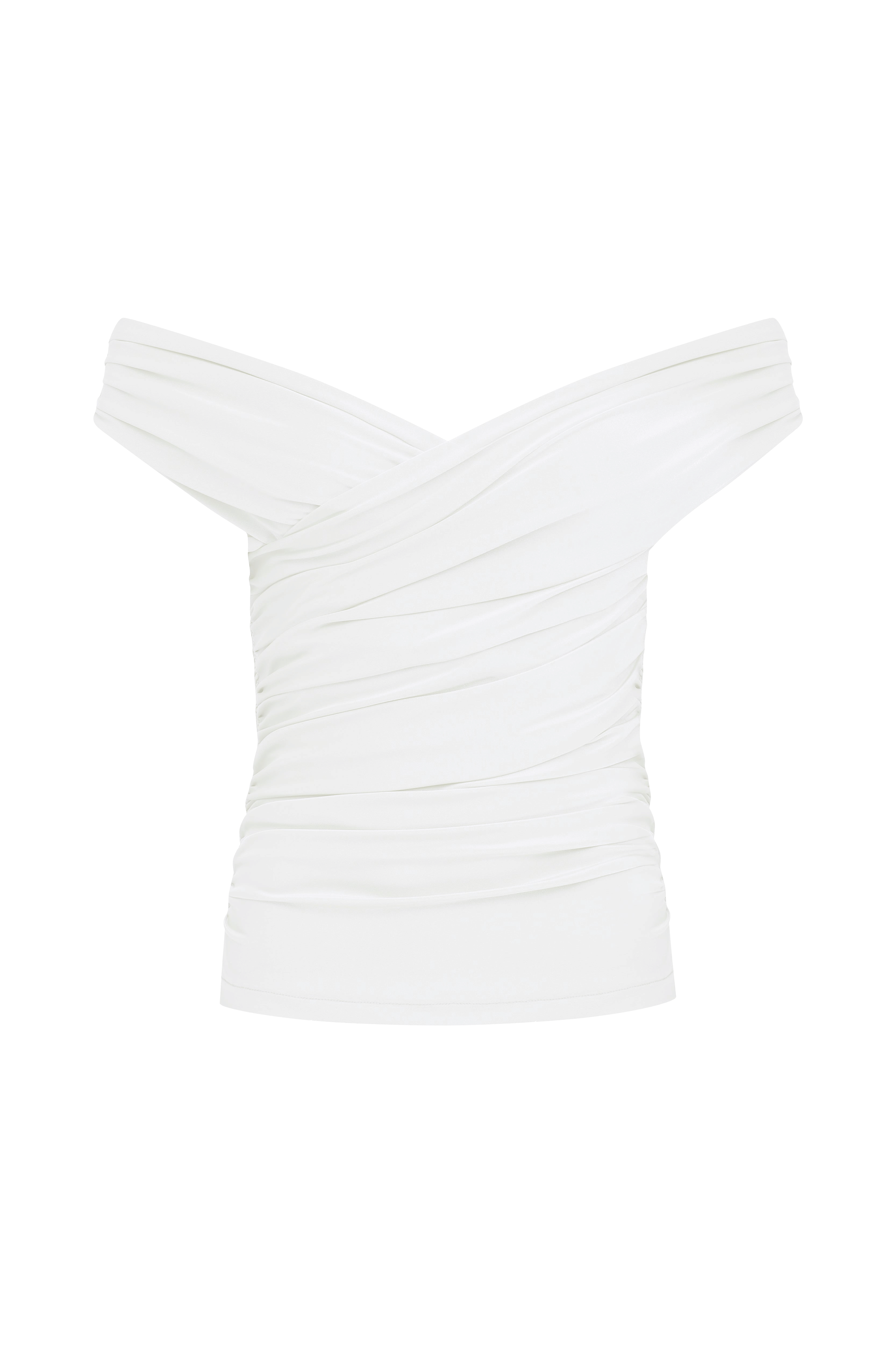 Cheri Blouse In White made by Nazli Ceren