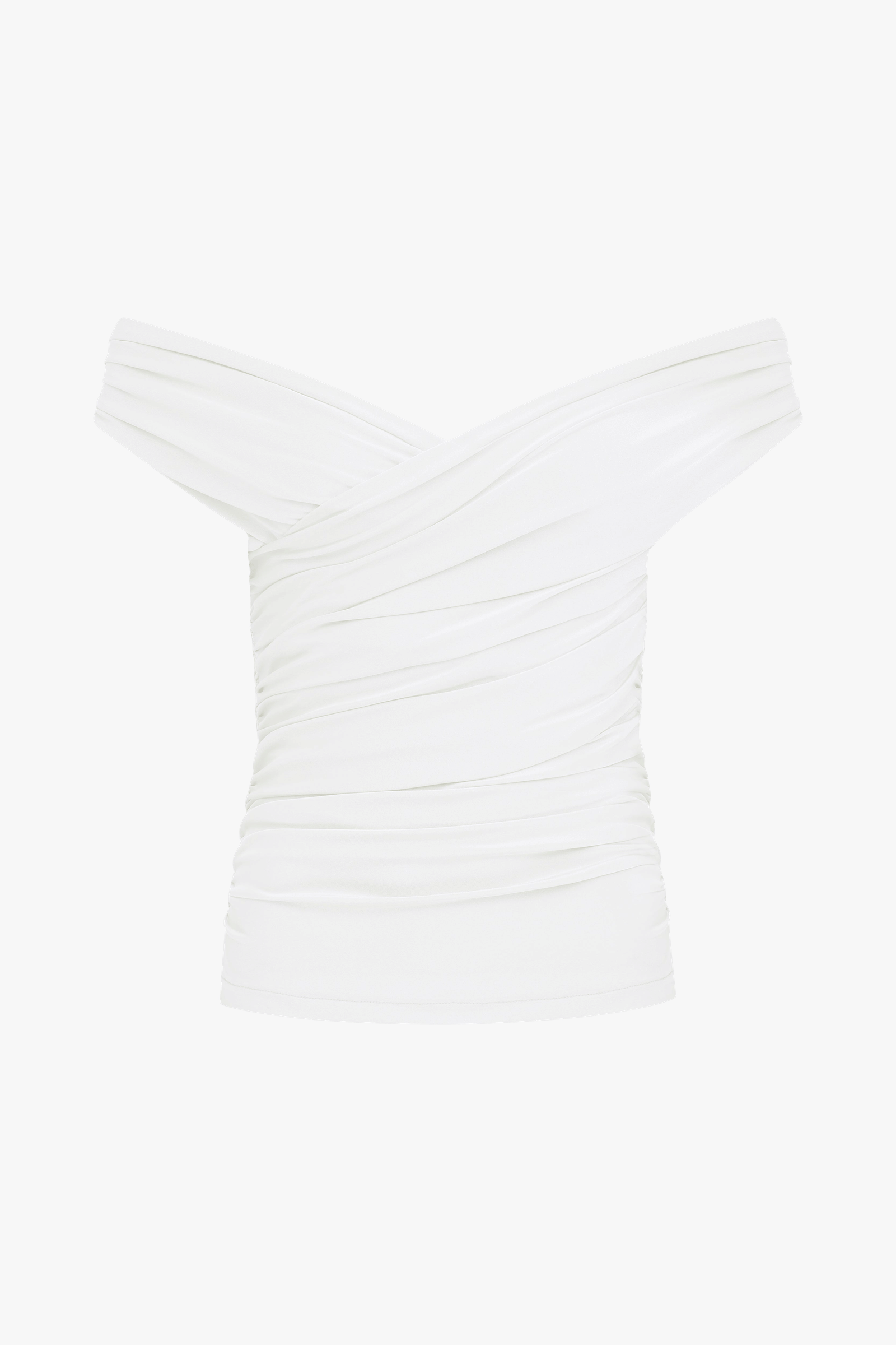 Cheri Blouse In White made by Nazli Ceren