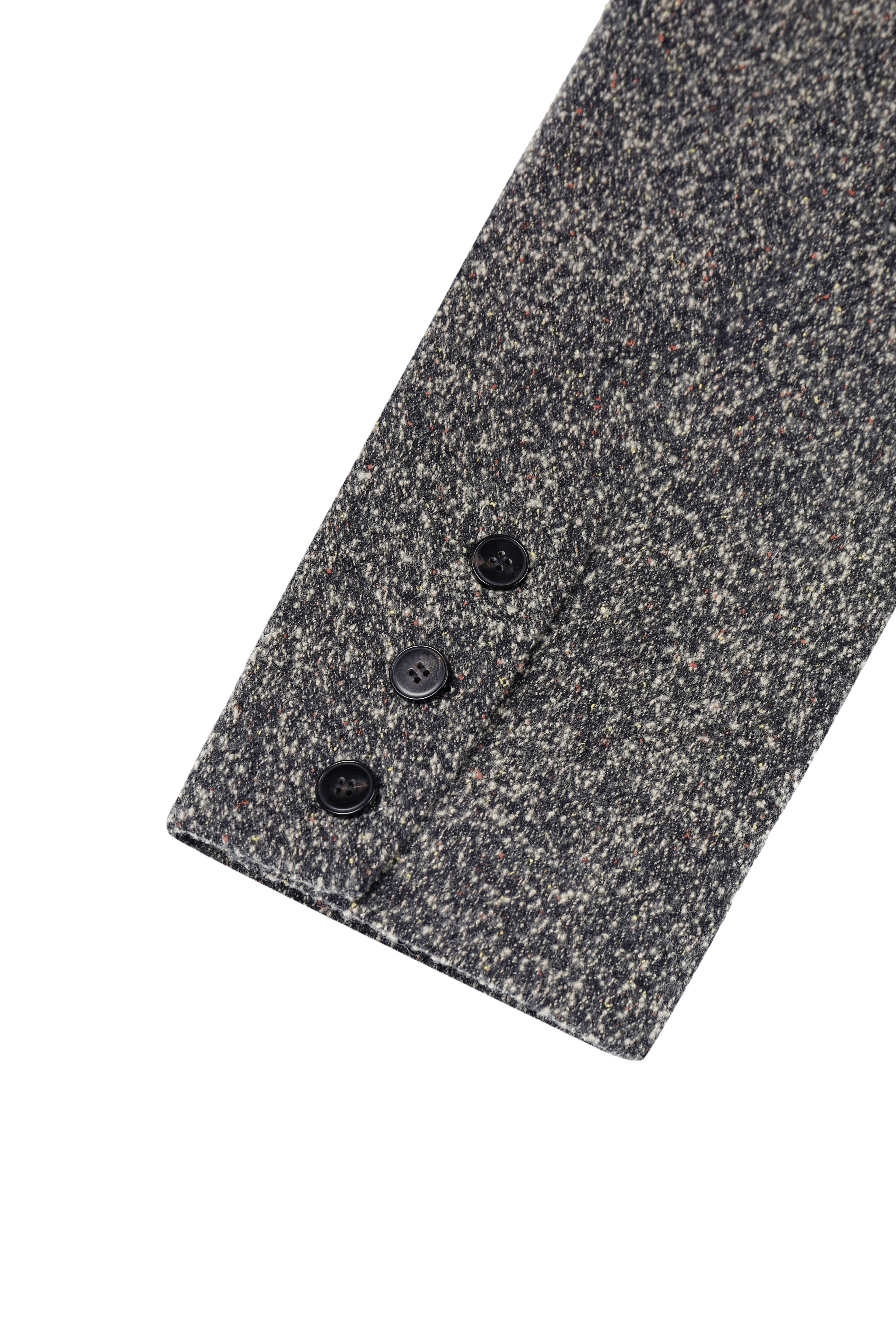 WOOL-BLEND TEXTURED LONG COAT made by YIBRI