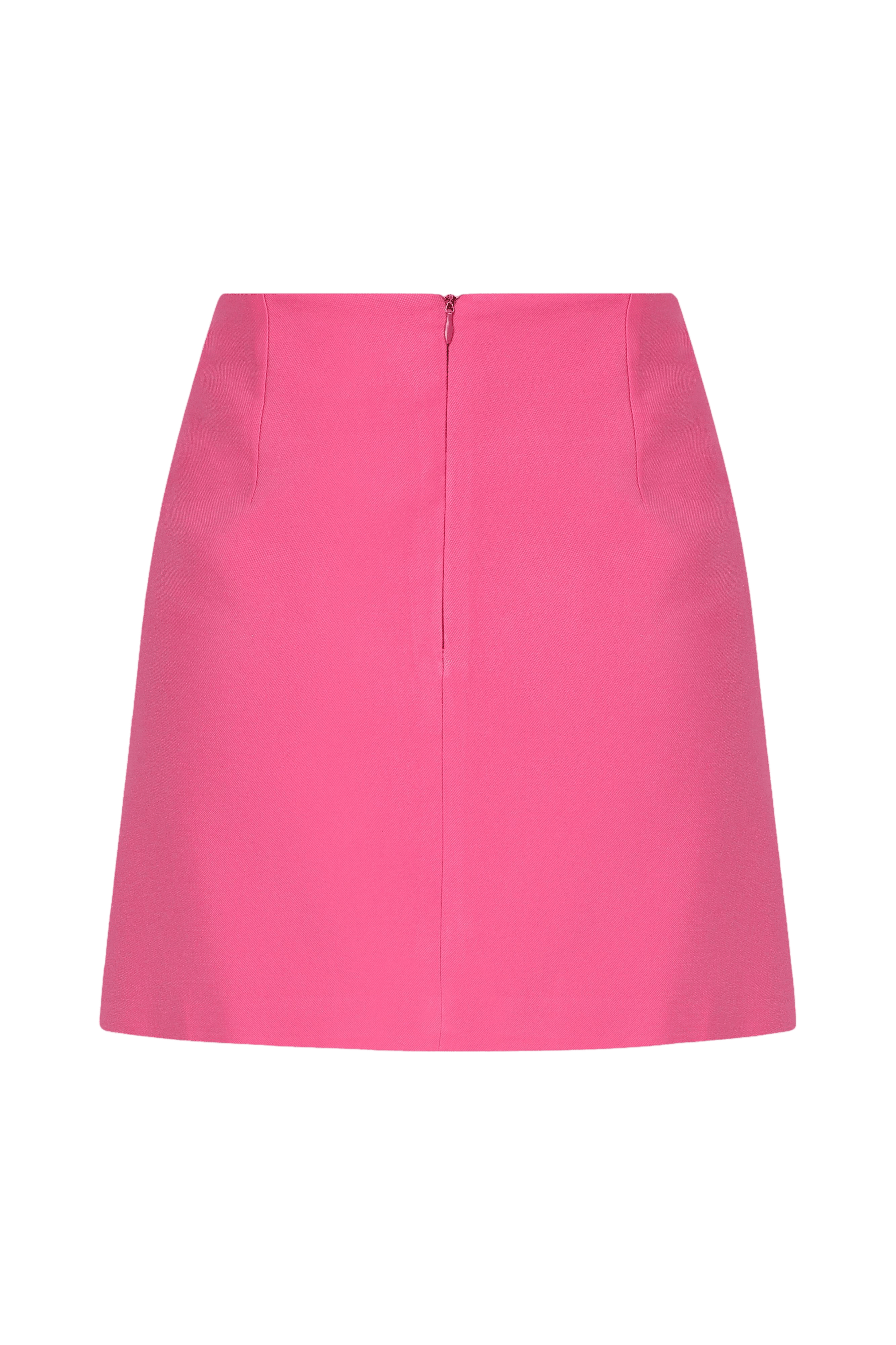 Vance  Mini Skirt in Bubble Gum Pink made by Nazli Ceren