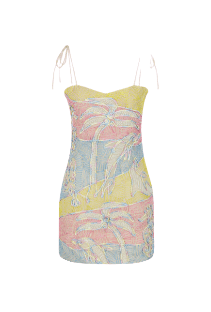 Elodie Luxury Halter Pastel Coloured Party Dress made by Oceanus Swimwear