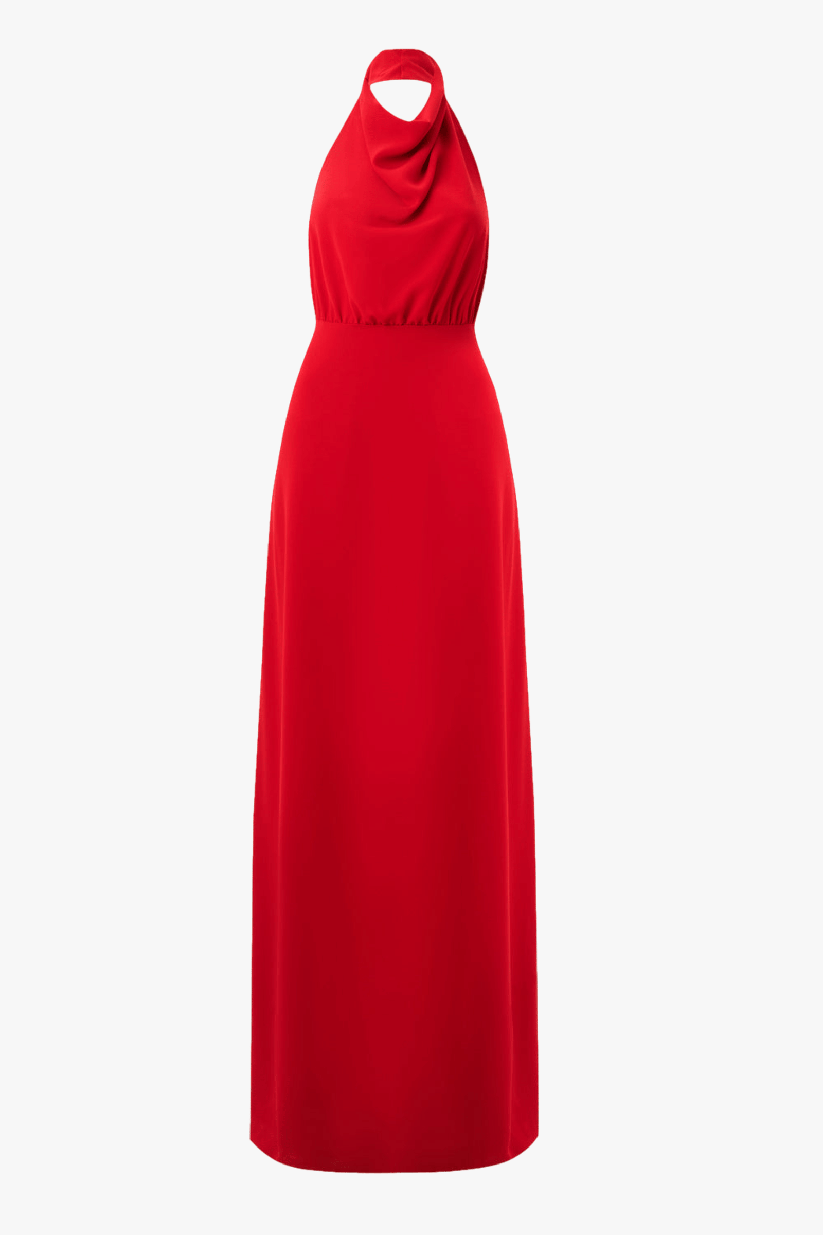 Kate Crepe Red Maxi Dress made by Lora Istanbul