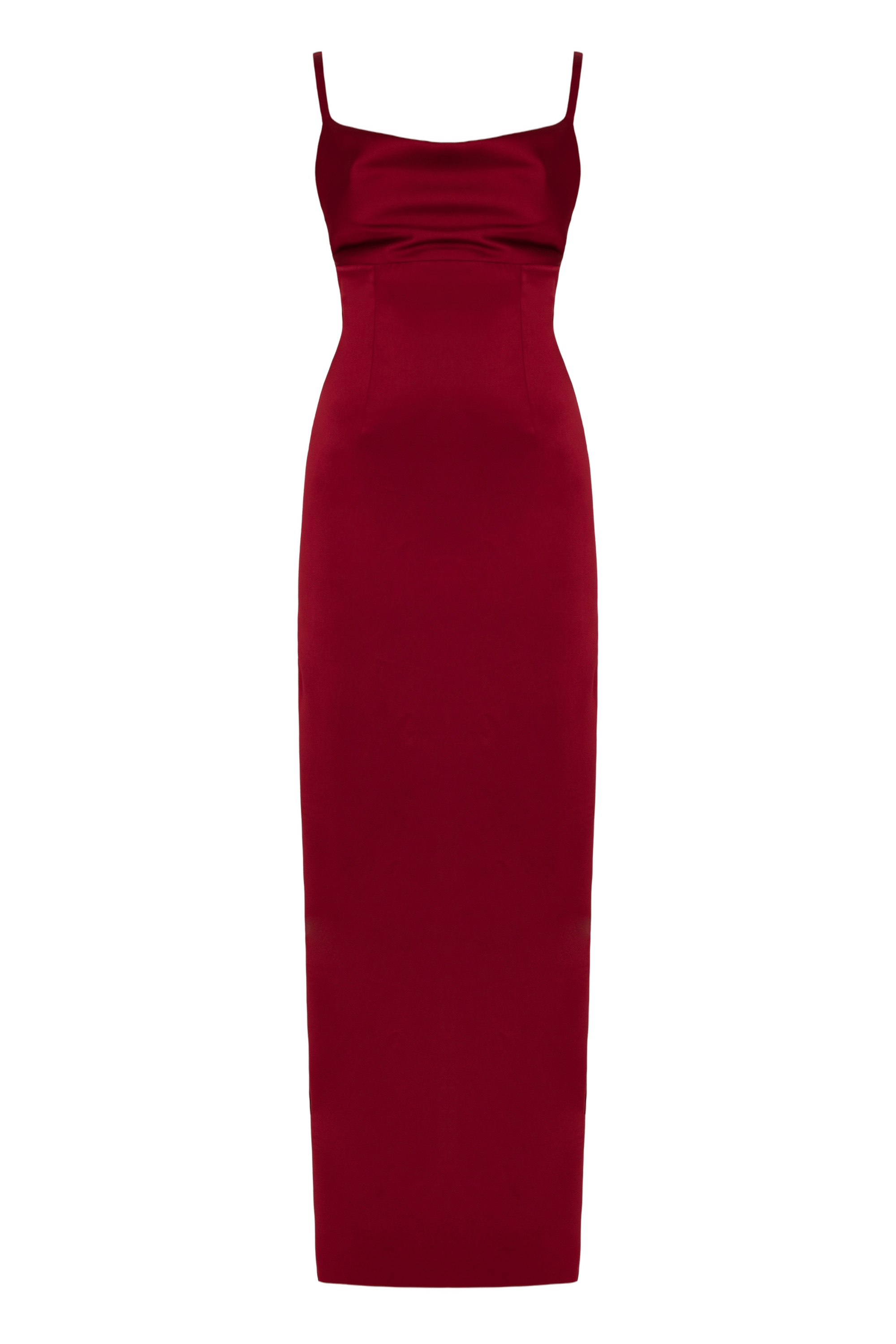 NADA Long Red Wine Evening Dress made by UNDRESS