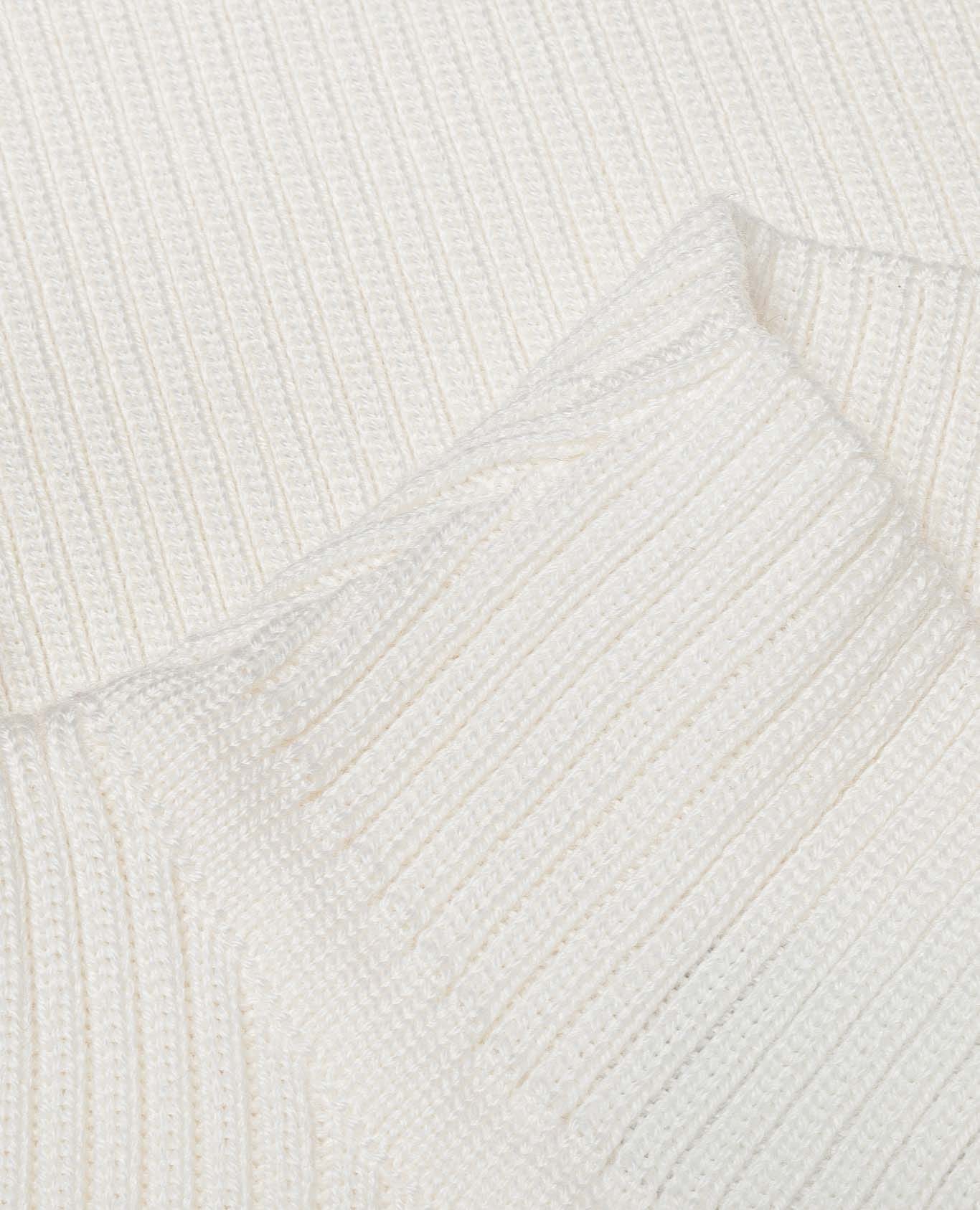 WHITE MERINO WOOL GOLF made by BENU Studio