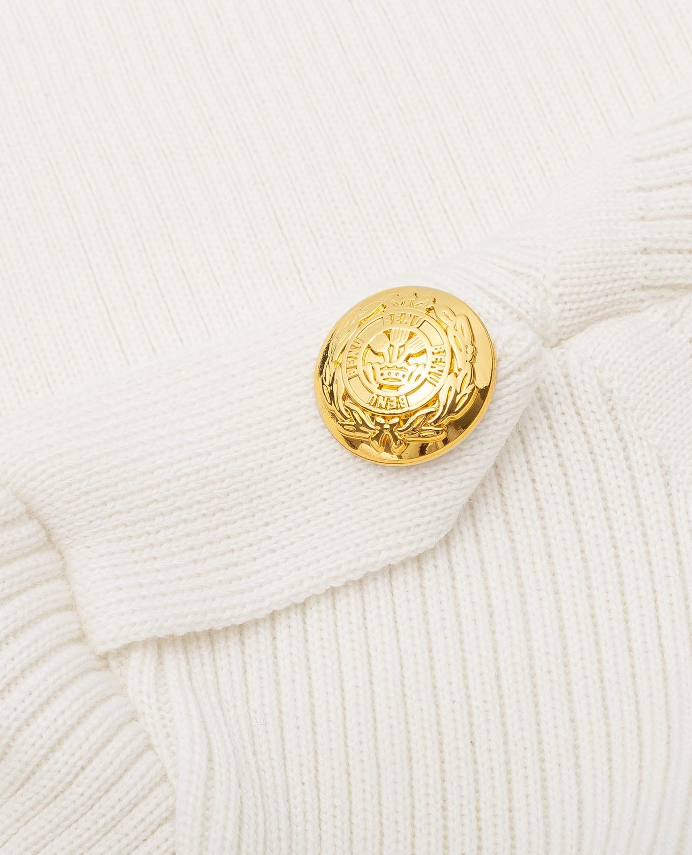 WHITE MERINO WOOL GOLF made by BENU Studio