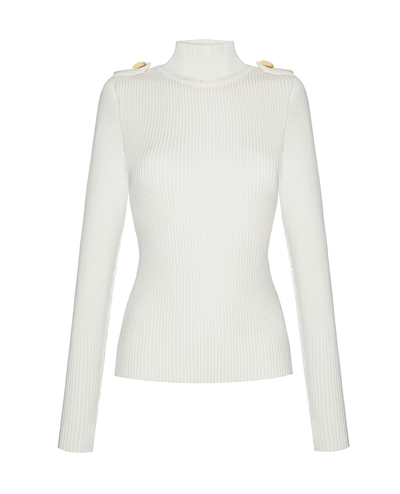 WHITE MERINO WOOL GOLF made by BENU Studio