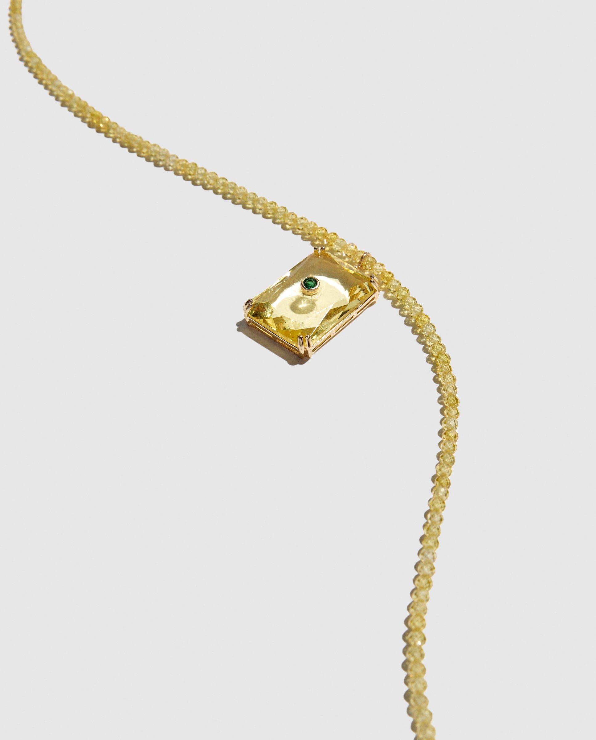 Collar De Cuarzo Y Cristal Amarillo made by Phialebel