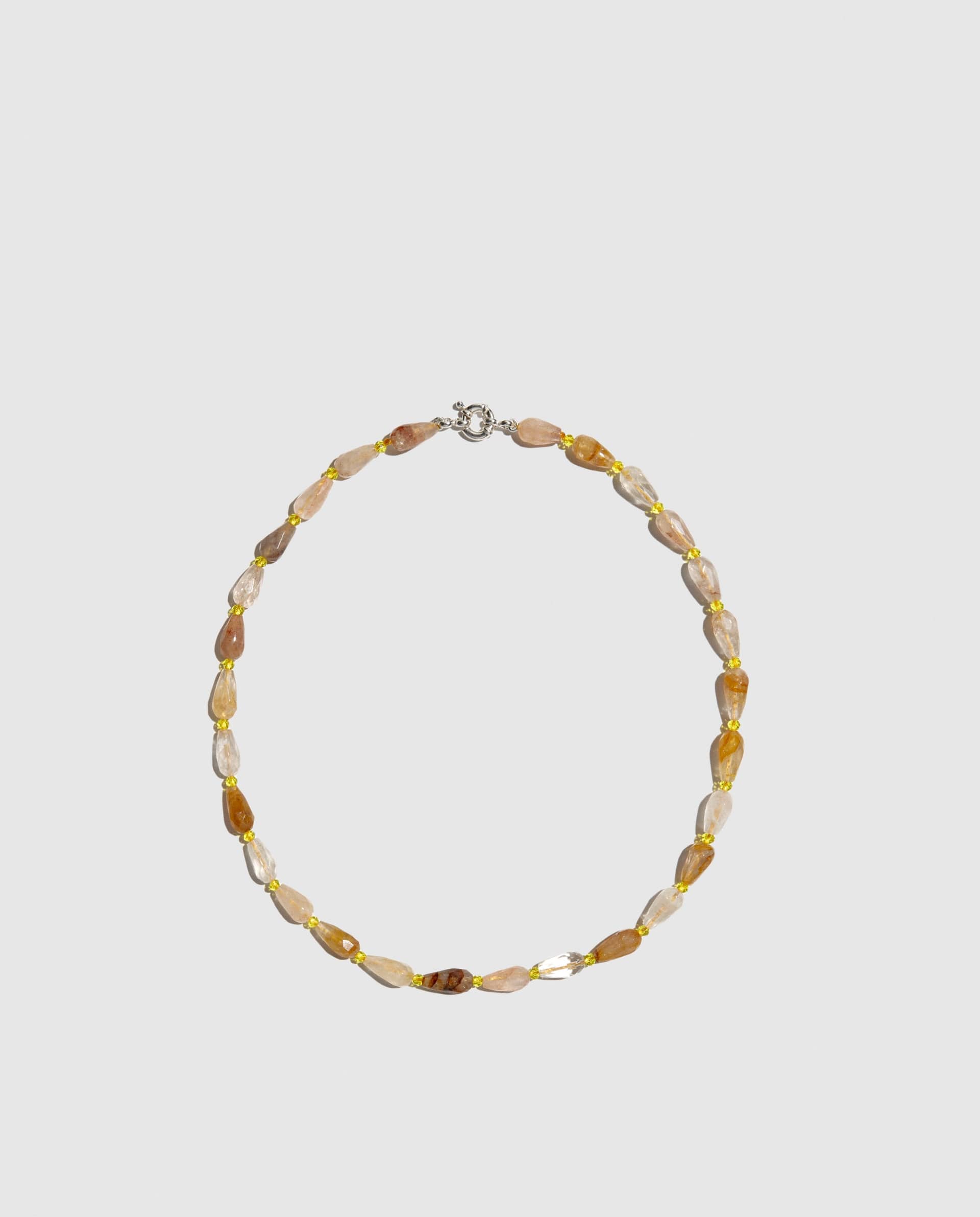 Collar De Cuarzo Y Cristal Amarillo made by Phialebel