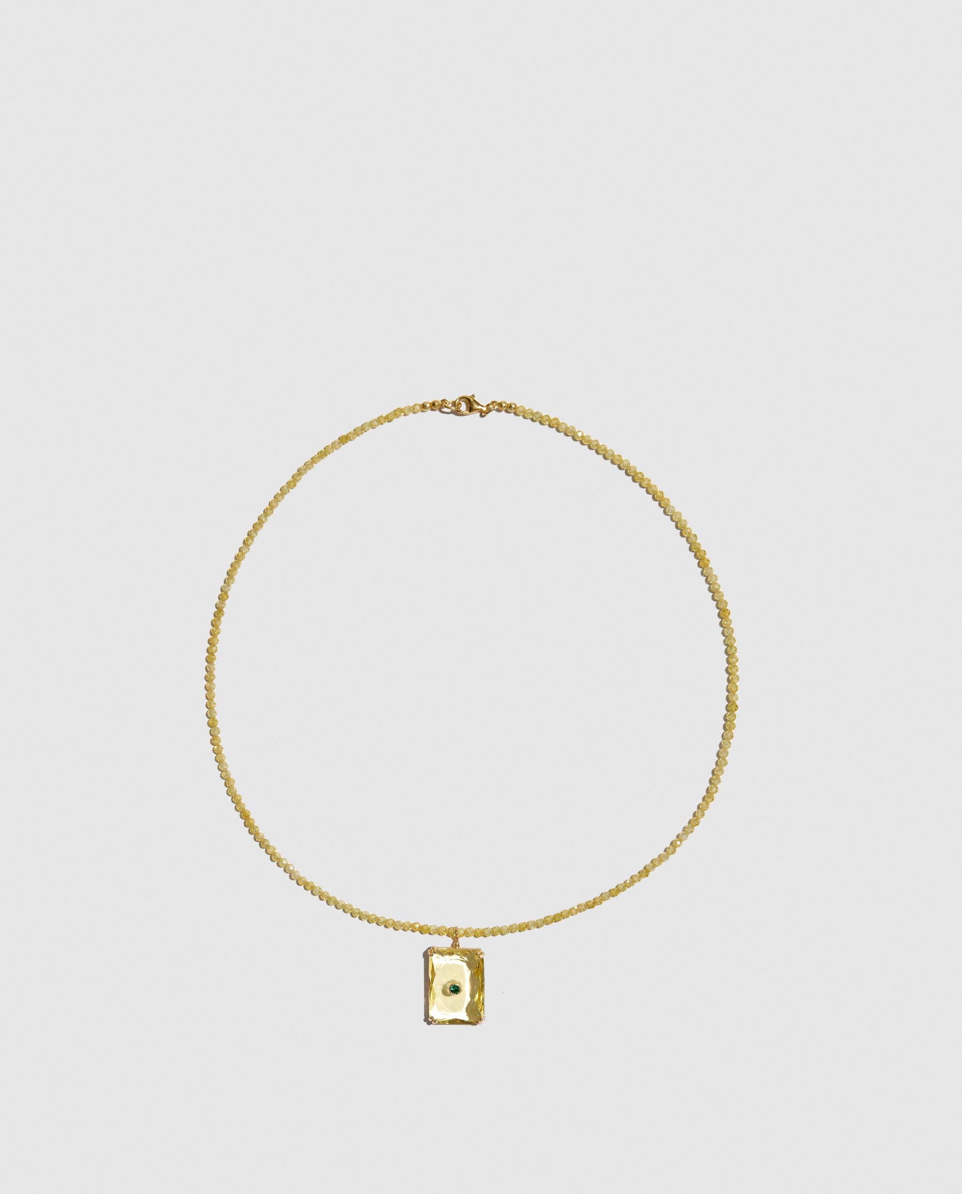 Collar De Cuarzo Y Cristal Amarillo made by Phialebel