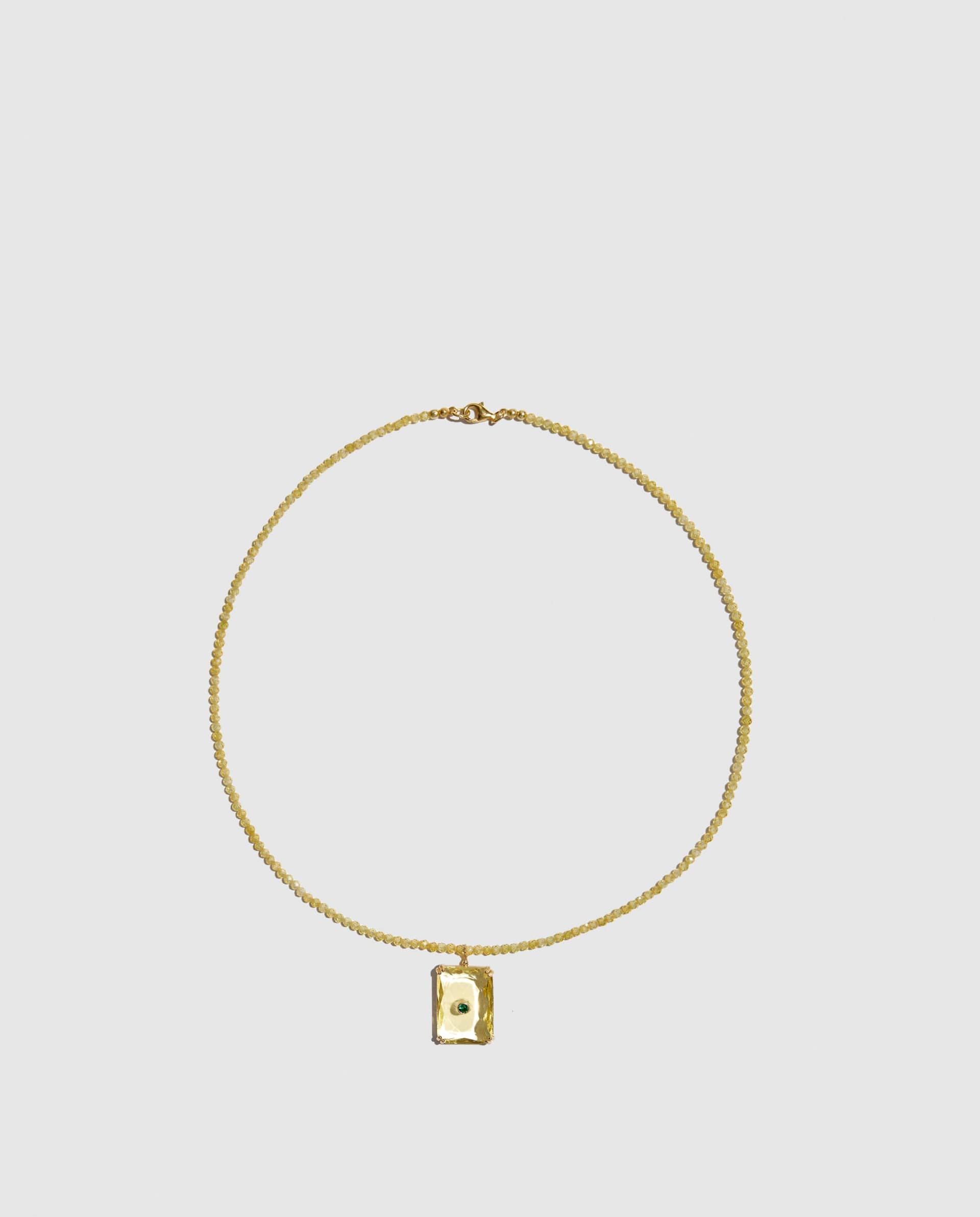 Collar De Cuarzo Y Cristal Amarillo made by Phialebel