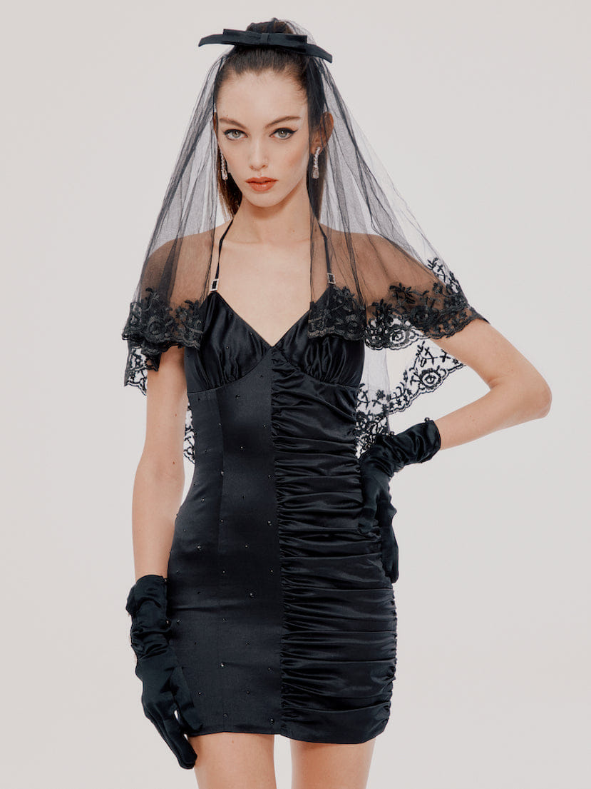 Black Alessa Dress (Final Sale) in Black made by Nana Jacqueline