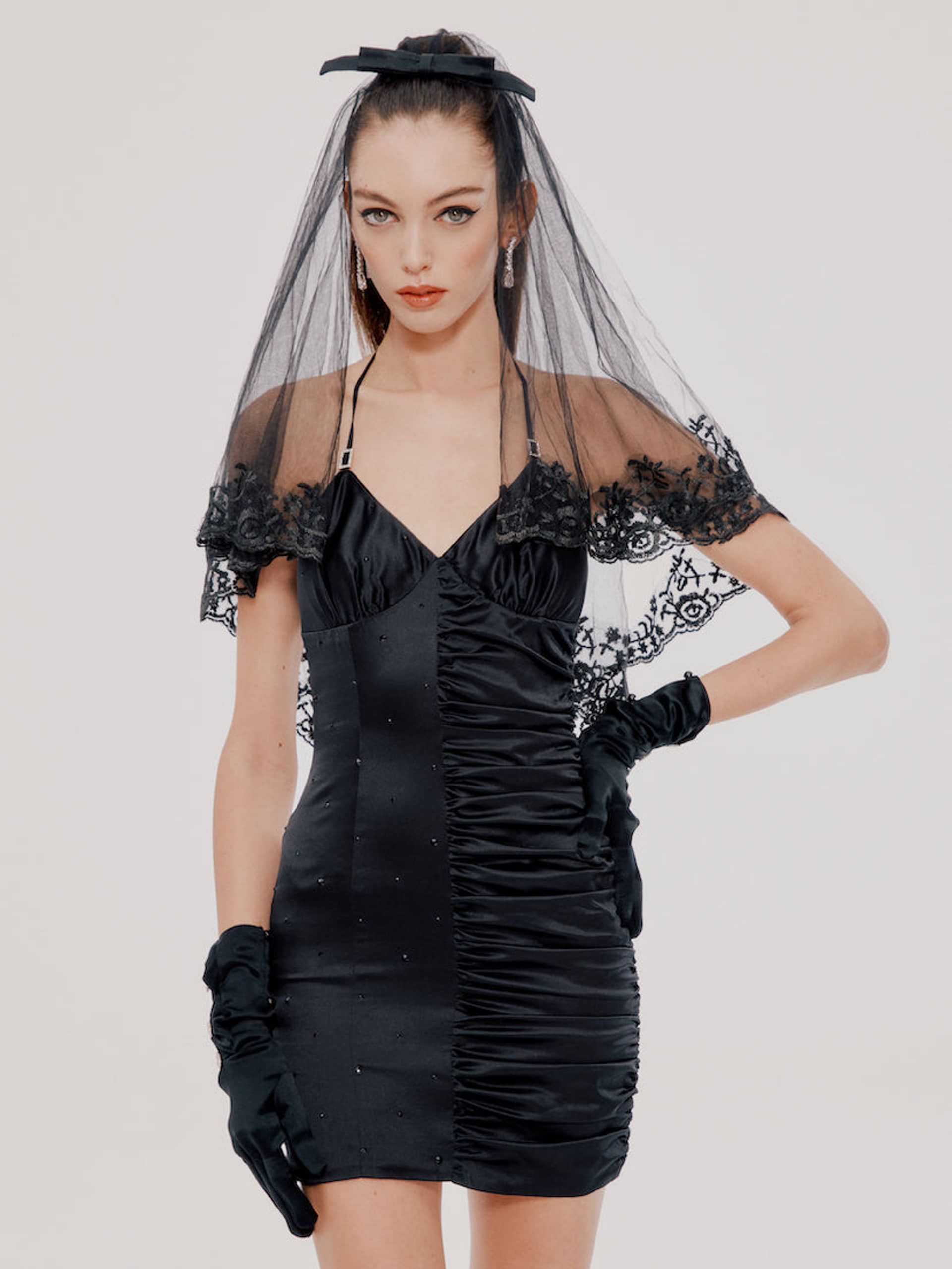 Black Alessa Dress (Final Sale) in Black made by Nana Jacqueline