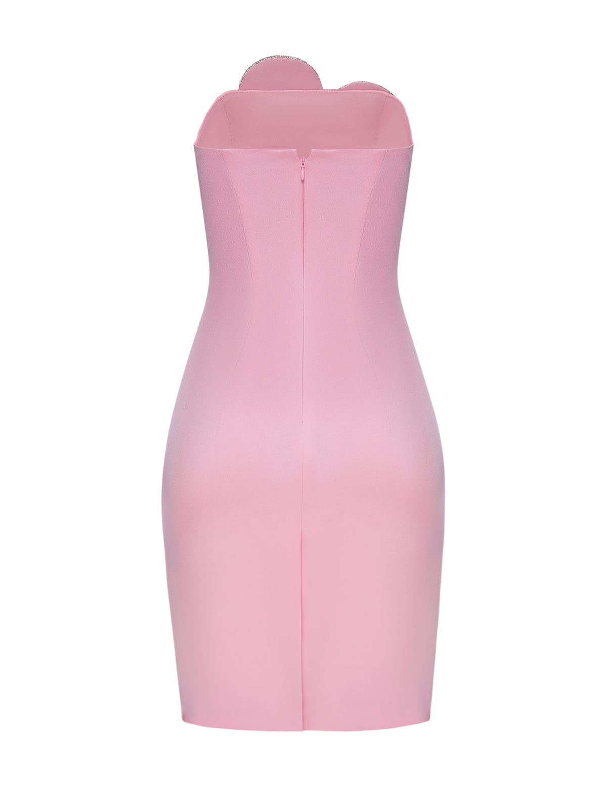 Heart-Embellished Strapless Mini Dress made by NDS The Label