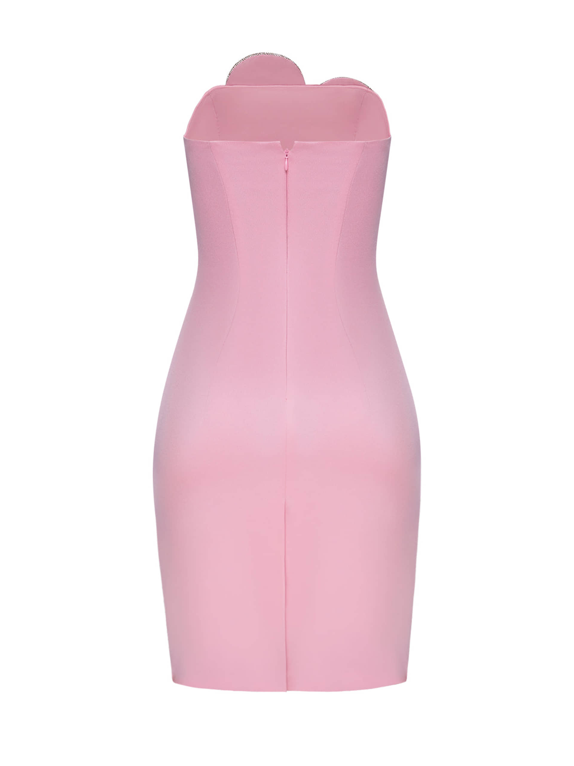 Heart-Embellished Strapless Mini Dress made by NDS The Label